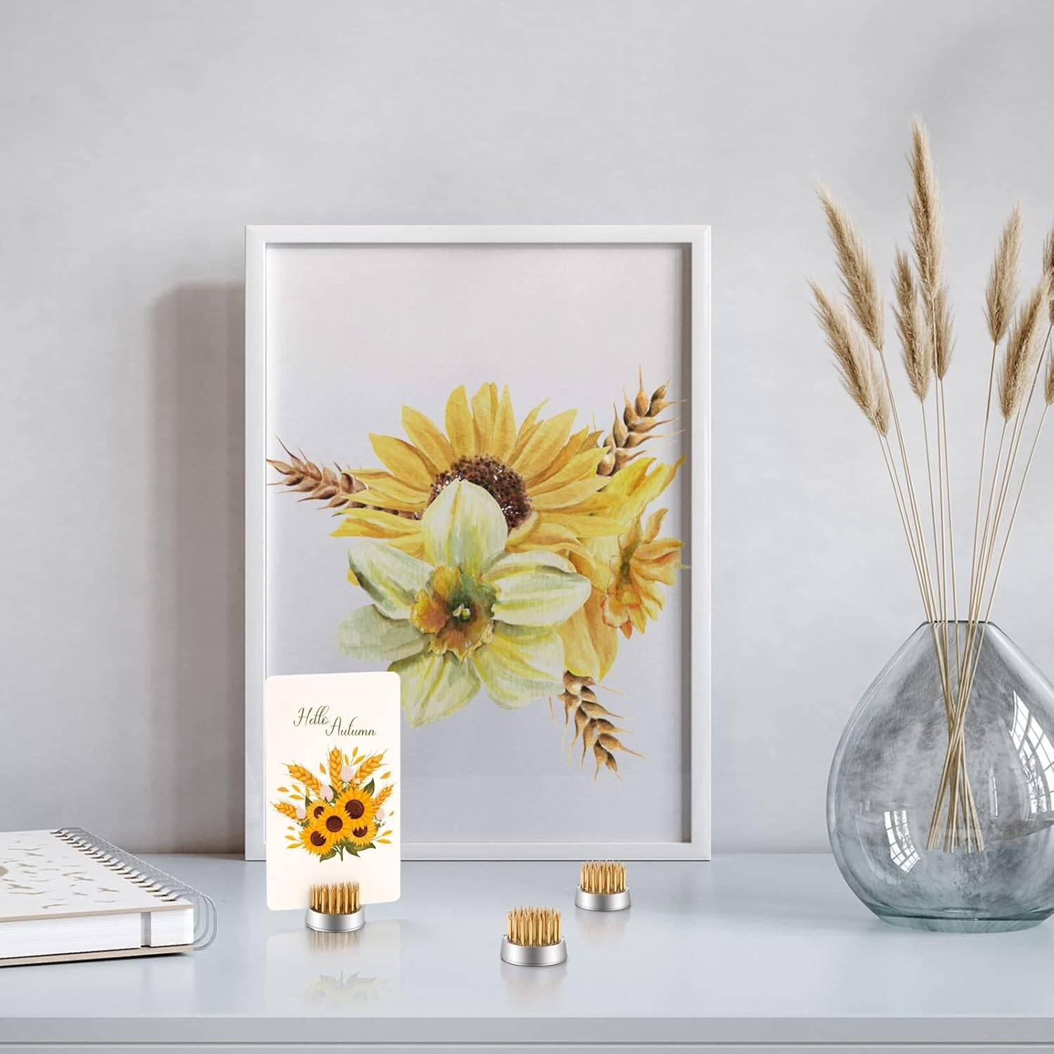 12 Pack Flower Frog Holder, round Flower Arranger Mini Frog Floral Frog Pins, 0.9 Inch Flower Pin Holder Fixed Tools for Small Vase Ikebana Decoration Supplies image number 1