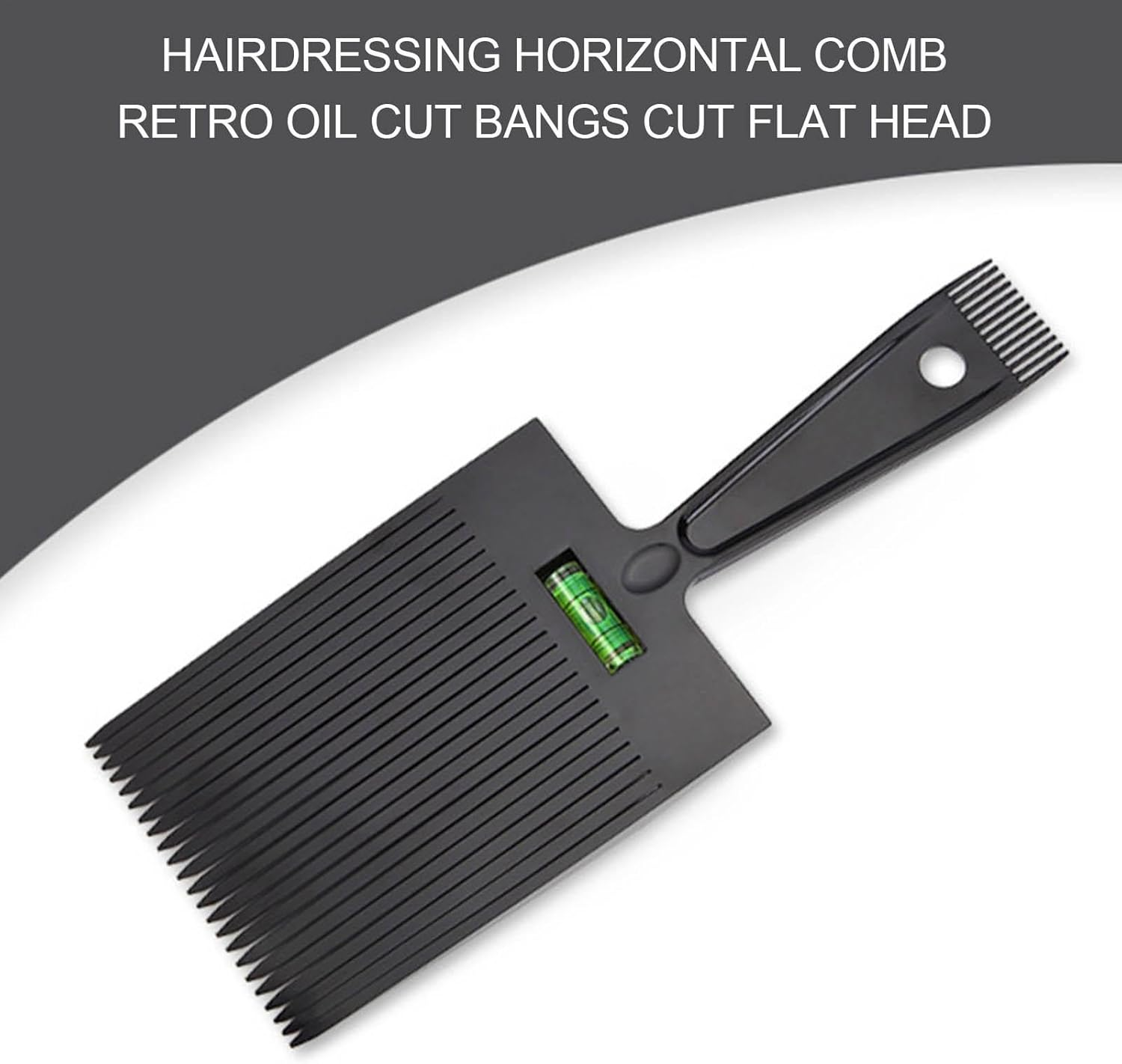 Tuxuseo Flat Top Combe, Flat Top Comb for Men - Hairdressing Comb with Leveling, Professional Antistatic Styling Tool for Home Salon, Haircut Accessories image number 5
