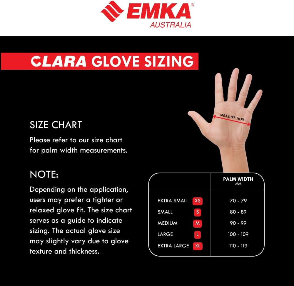 Clara Black Nitrile Powder Free Disposable Gloves Heavy Duty Textured 5.5G 100 Pieces image number 2