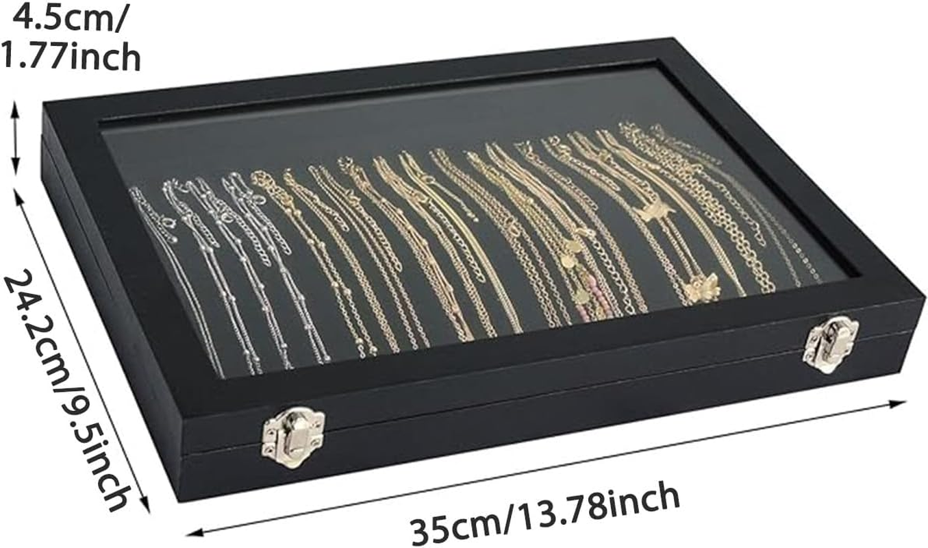 Black Jewellery Box, Jewellery Organiser, Earring Holder, Ring Stand, Necklace Display image number 6