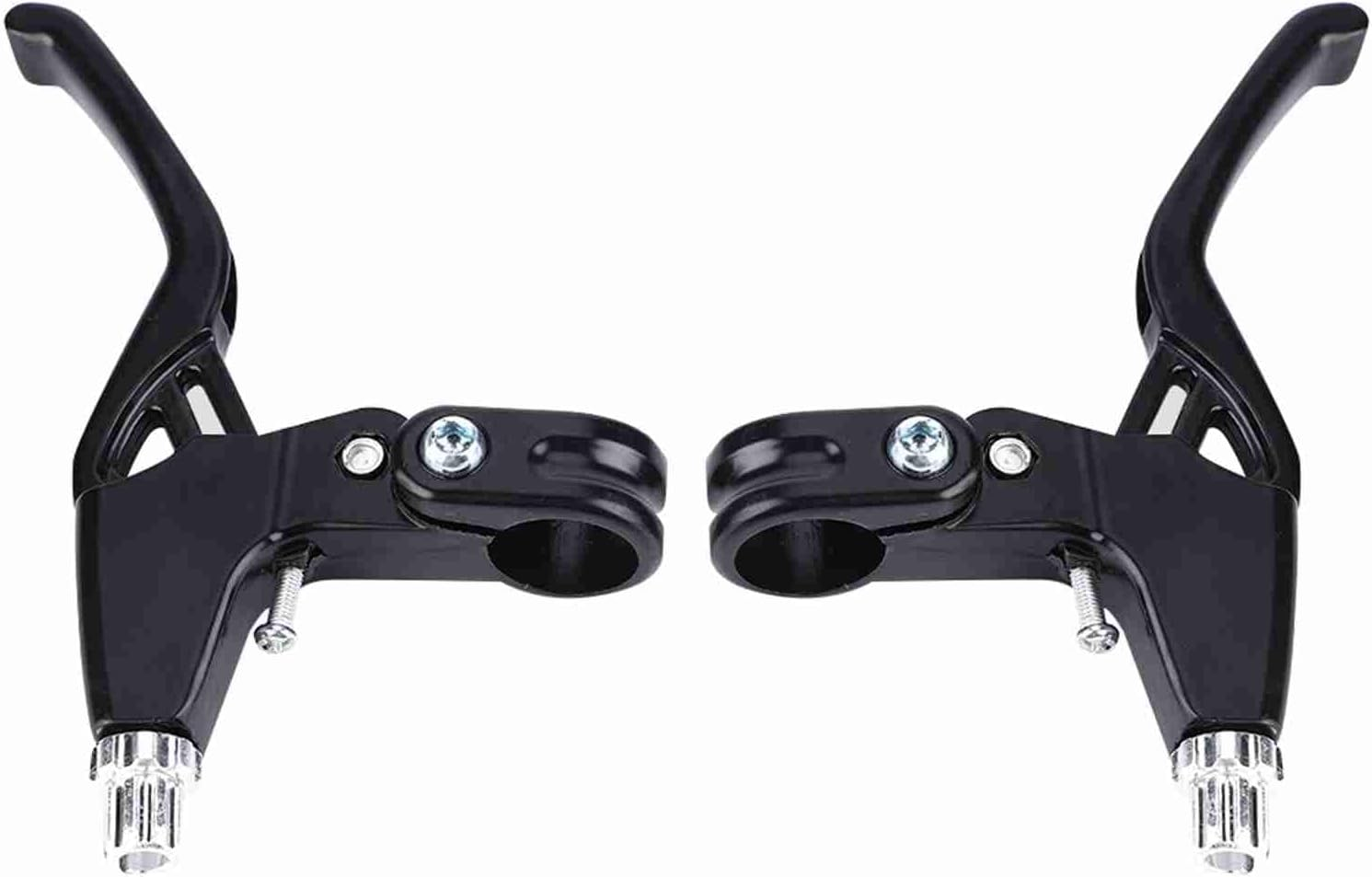 1 Pair Aluminium Alloy Bicycle Brake Levers Mountain Bike Brake Handles with 4 Colors for MTB Folding Bike Cycling Accessories