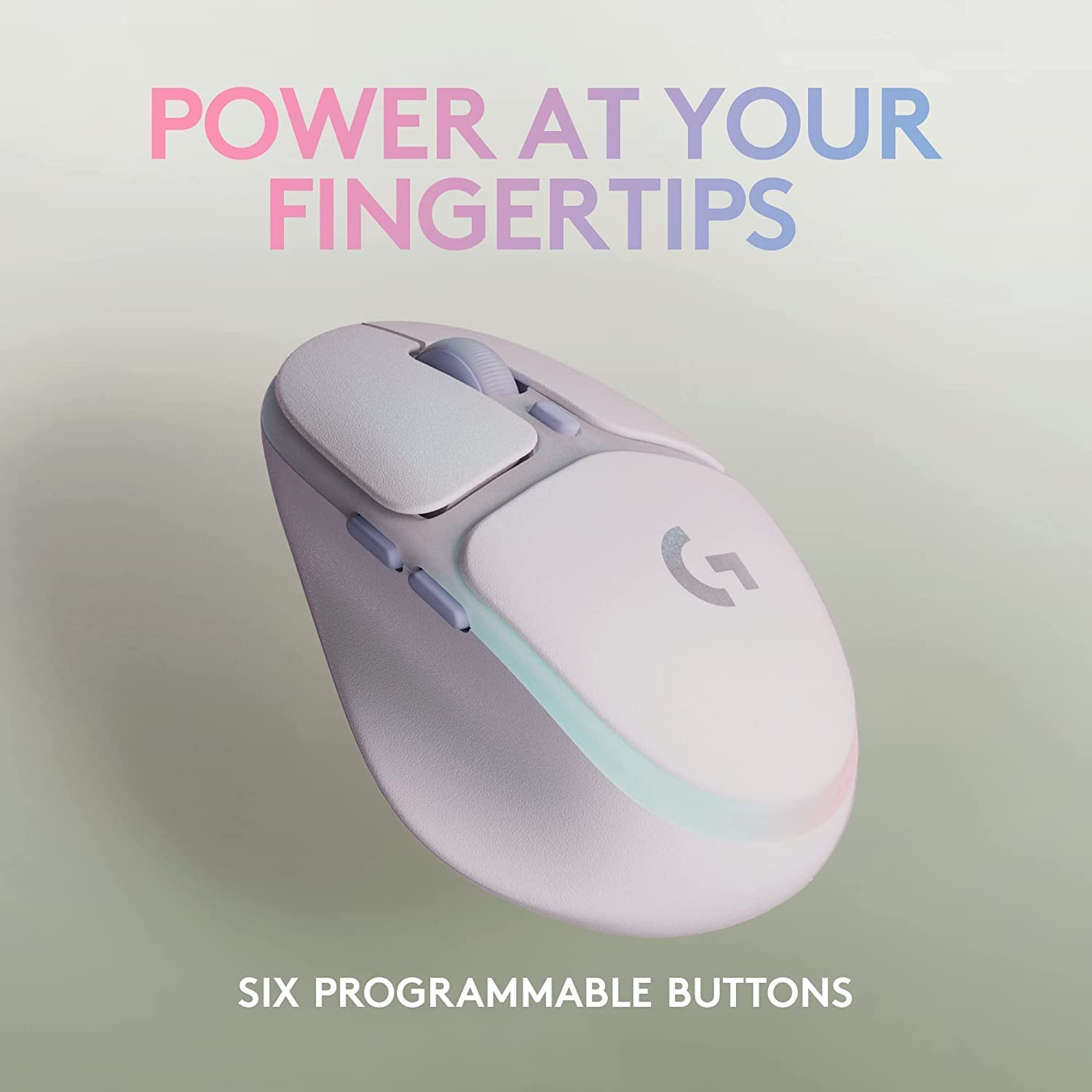 Logitech G705 Wireless Gaming Mouse, Customisable LIGHTSYNC RGB Lighting, LIGHTSPEED Wireless, Bluetooth Connectivity, Lightweight, Pc/Mac/Laptop - White Mist