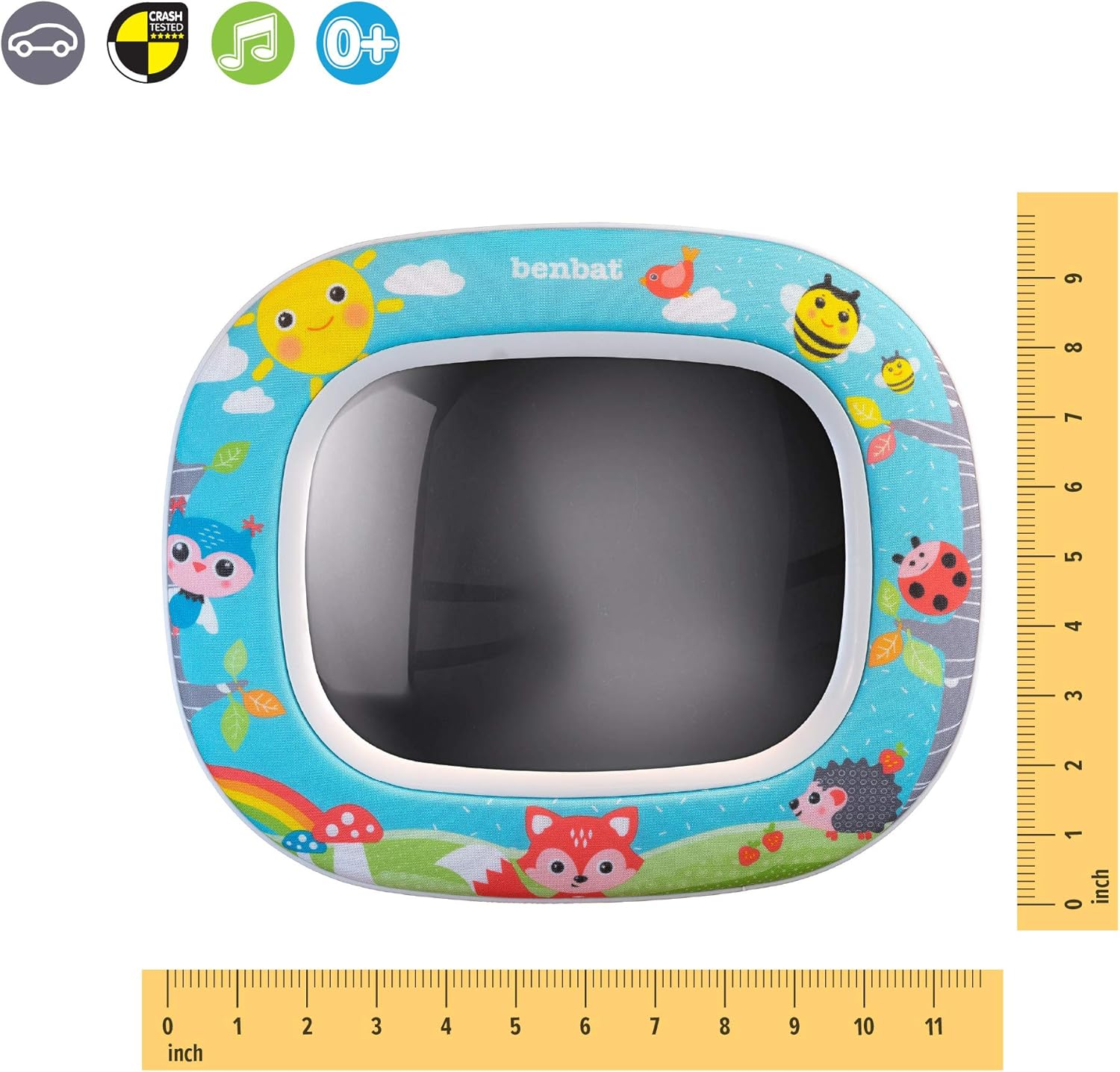 BENBAT Forest Fun Night and Day Car Mirror, Blue image number 5