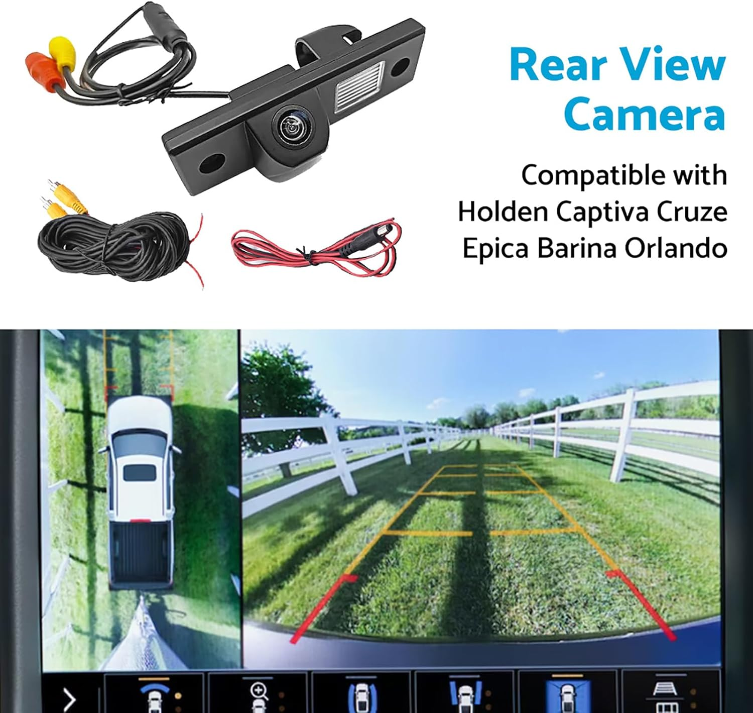 Reverse Cameras Suitable for Holden Captiva Cruze Epica Barina Rear View Backup Camera image number 4