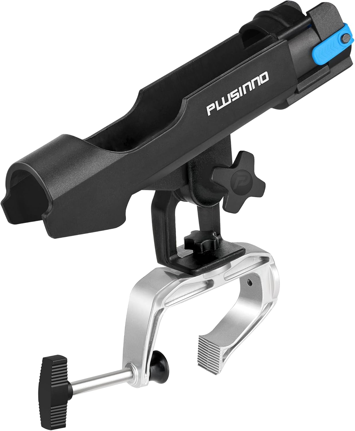 PLUSINNO Fishing Boat Rods Holder with Large Clamp Opening 360 Degree Adjustable Fishing Rod Racks Folding Holder &hellip;