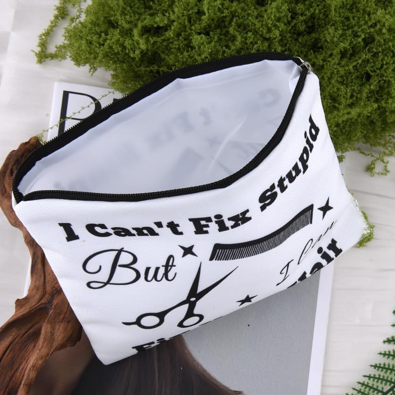 Hairdresser Bags Cosmetology Graduation Gift Women Barber Carrying Bag Hairdresser Gifts for Women Men Hair Stylist Gifts Hair Dresser Small Travel Makeup Cosmetic Bag image number 3