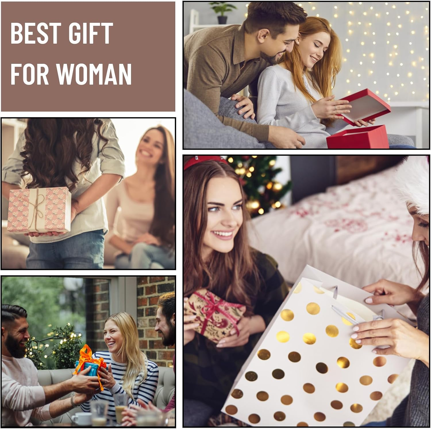 Bonnet Silk Sleep Cap, Set of 6 Hair Caps for the Night, Soft Satin Hood for Sleeping, Black, Wine Red, Blue, Dark Brown, Pink, Beige image number 6