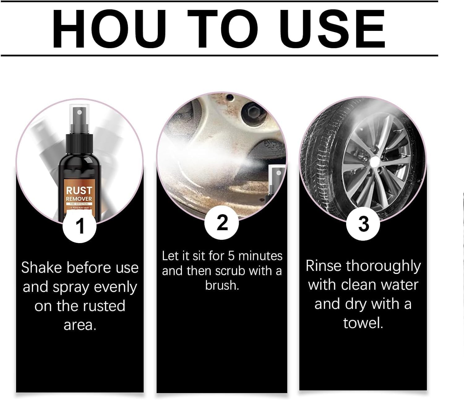 2 PCS Nexa Rust Remover Spray, Nexa Car Scratch Remover,30Ml Iron Stain Cleaner,For Heavy Duty Rust Dissolver for Metal, Tools, Cars, Chains（30Ml）