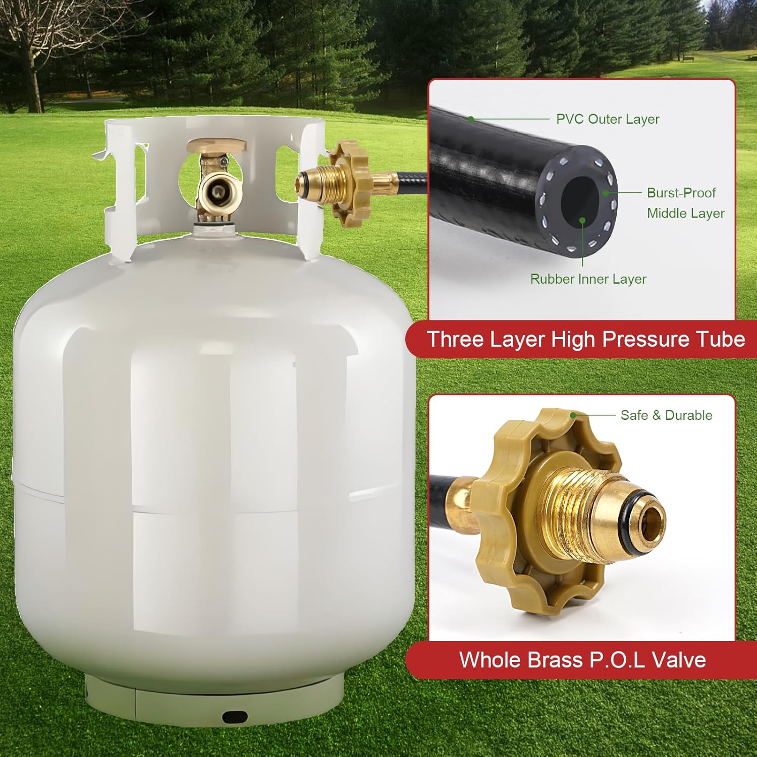 Propane Torch Weed Burner Kit,Weed Torch 800,000 BTU Blow Torch with 10 FT Hose for Flame Weeding,Roofing, Melting Ice Snow