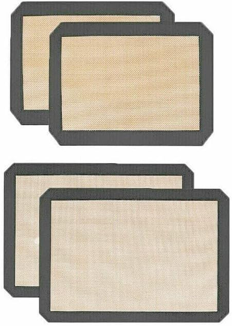 AIMALL Non-Stick Silicone Baking Mat Large Scale Cake Silicon Bakeware Dough, Durable Bakeware, Oven Safe, Easy Clean, Set of 2 or 4