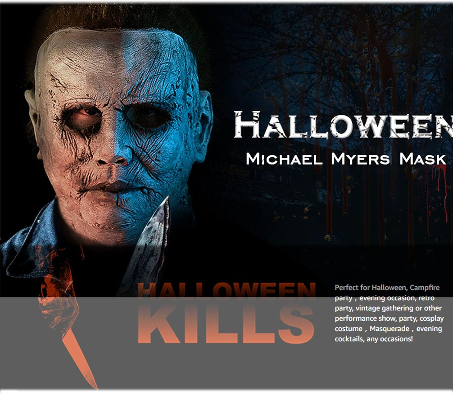 Latex Horror Masks 2022 New Halloween Michael Myers Mask Halloween Latex Scary Masks for Cosplay Costume Latex Props