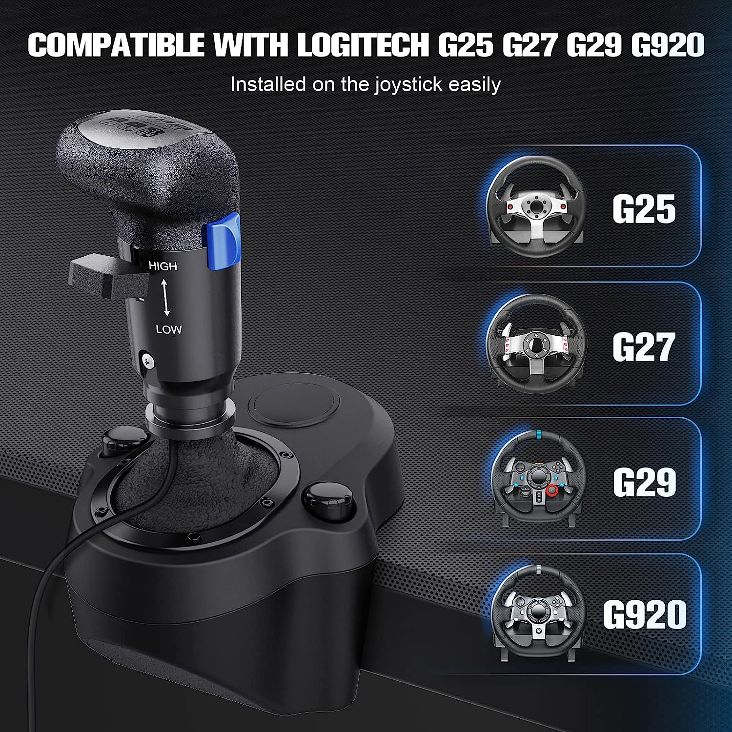 USB Gearshift Knob from a Man Truck ATS ETS for Logitech G29 G27 G25 THRUSTMASTER TH8A QH Gearshift Shifter Knob for ATS ETS2 Games AI PC image number 6