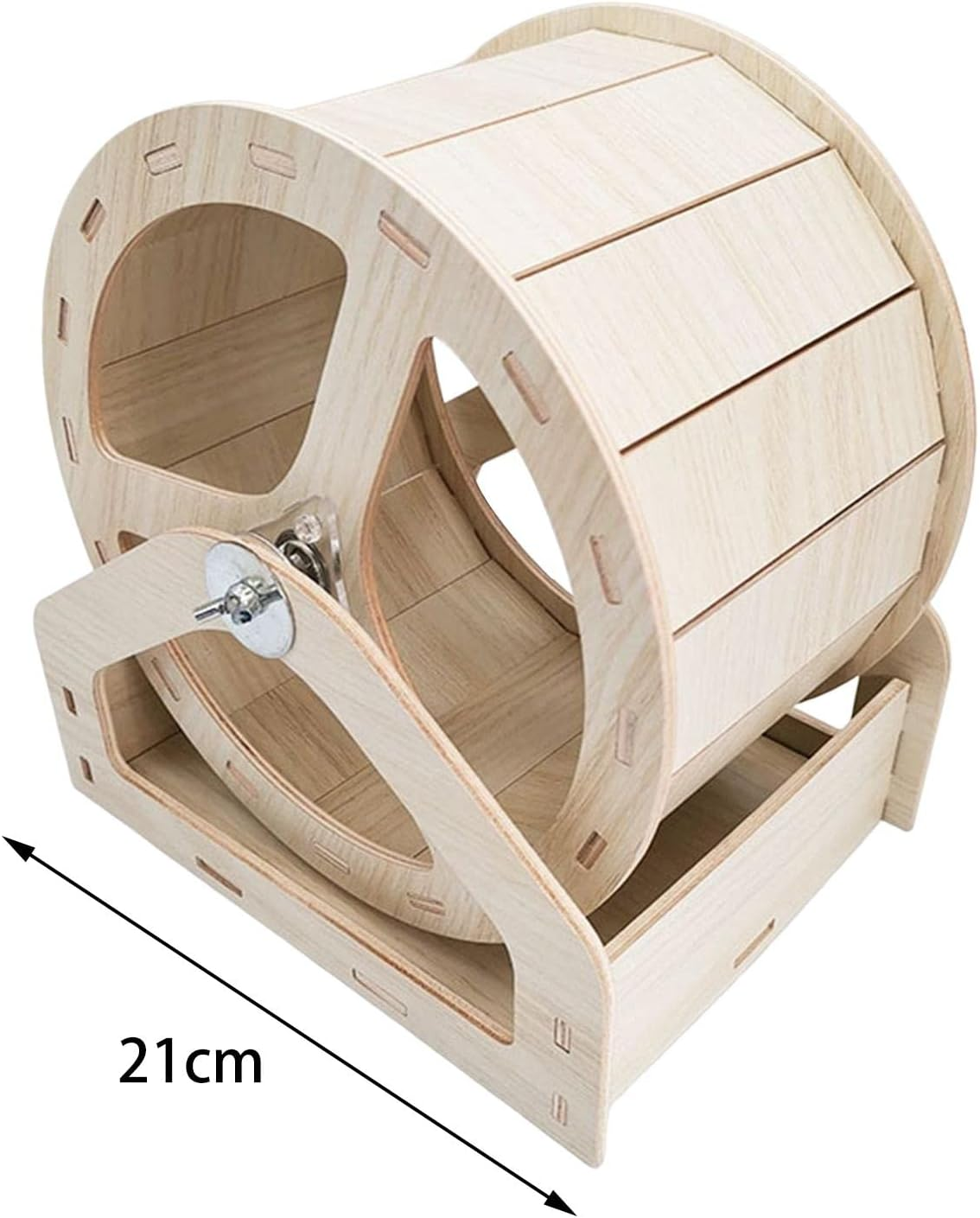 Generic Silent Roller Hamster Running Wheels, Small Pet Rotatory Jogging Wheel Rat Wooden Hamster Exercise Wheel Accessories Small Animals Supplies