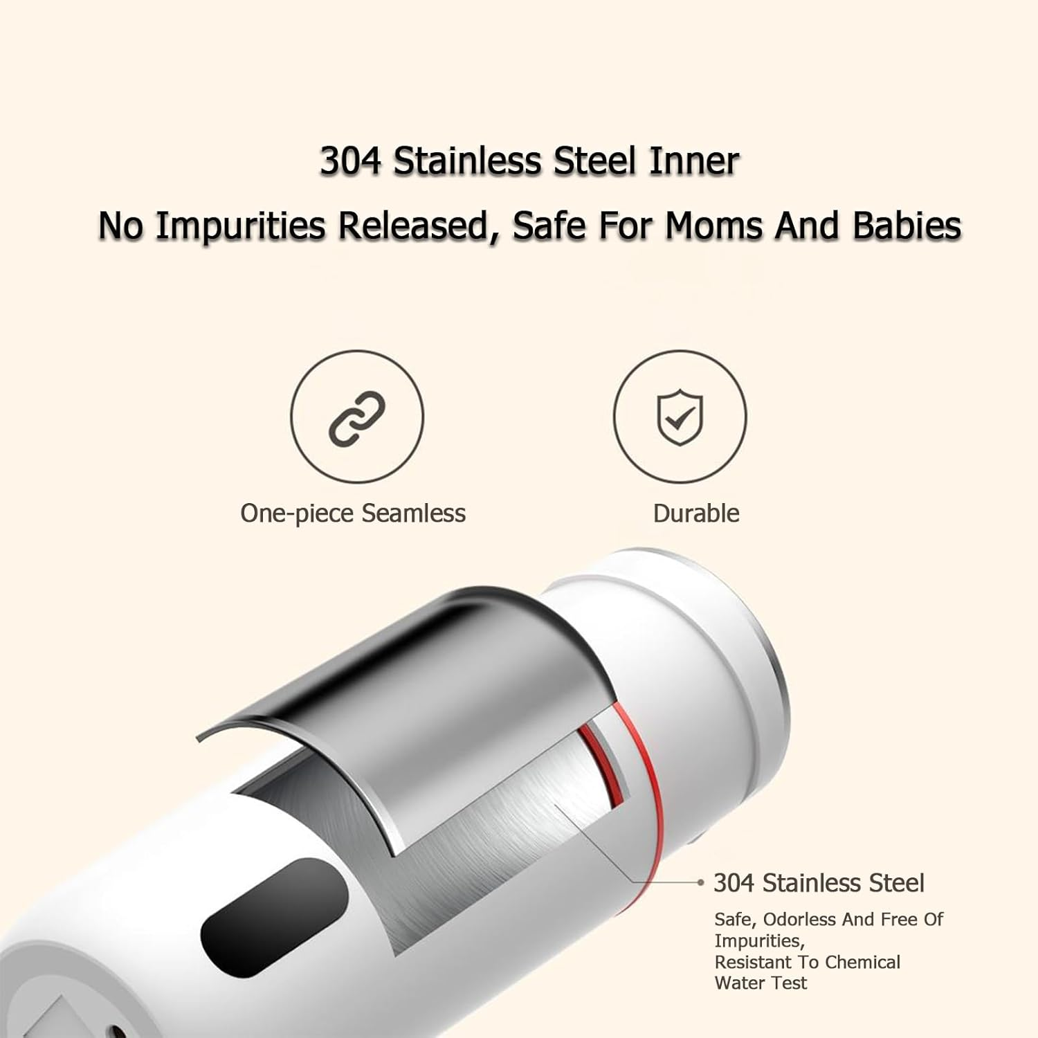 XIAOMI DREEMA Portable Electric Kettle, 350Ml Travel Electric Kettle, 40℃-90℃ Temperature Control, Personal Hot Water Boiler, 304 Stainless Steel, Auto Shut-Off & Boil Dry Protection image number 2