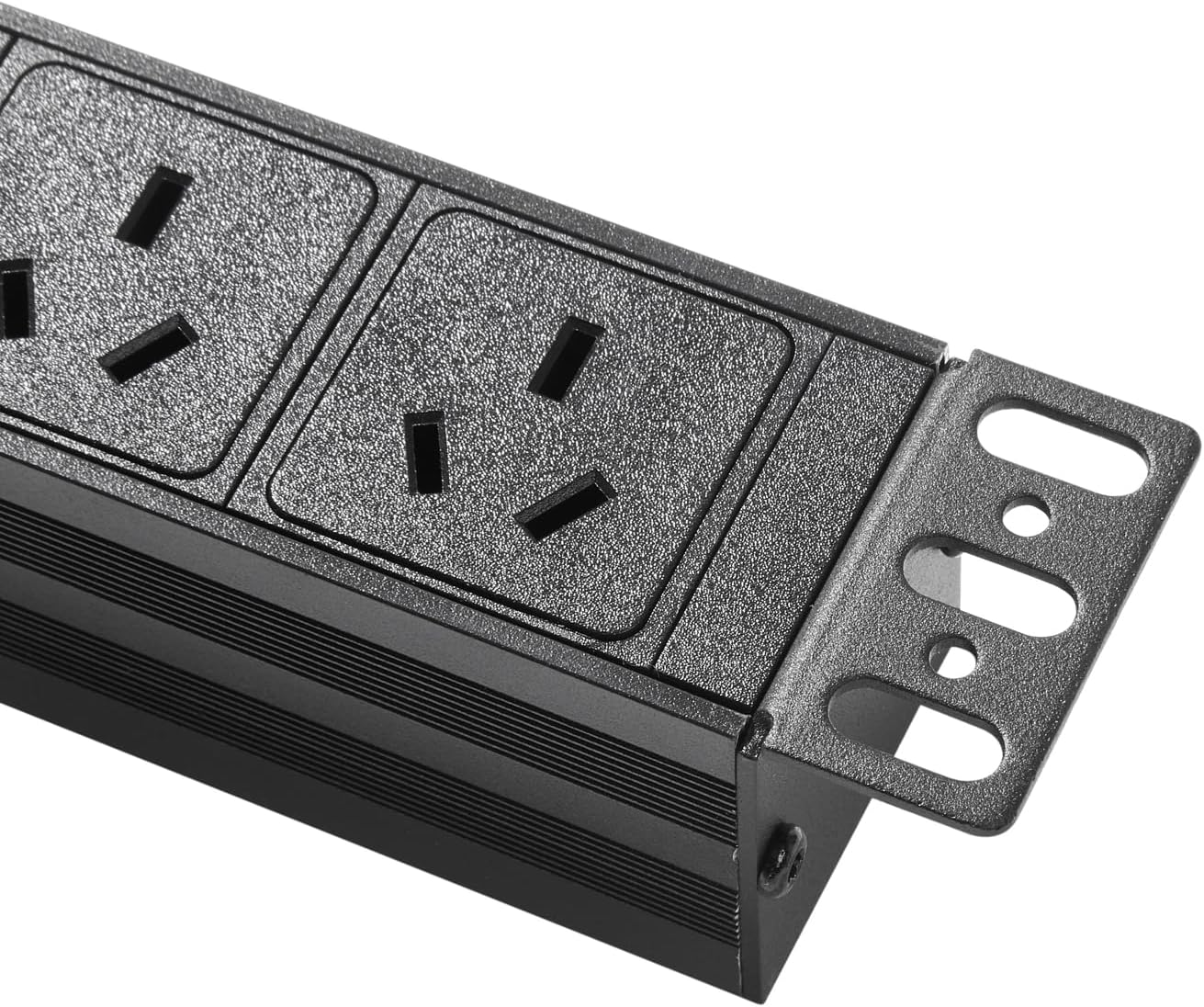 19" 1U Rack Mount PDU Power Strips 8 Way 10A 6 FT Wall Mount Outlet Power Strip Heavy Duty, Power Distribution Unit for Cabinet