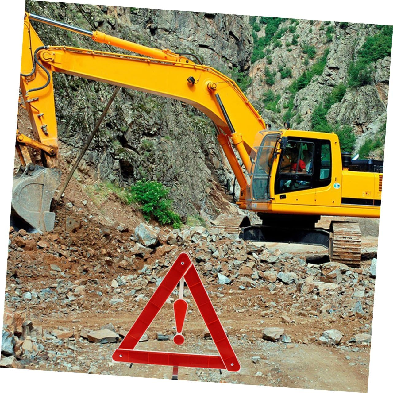 3Pcs Reflective Warning Triangle Emergency Roadside Safety Triangles for Vehicles Highway Warning Reflective Road Markers image number 1