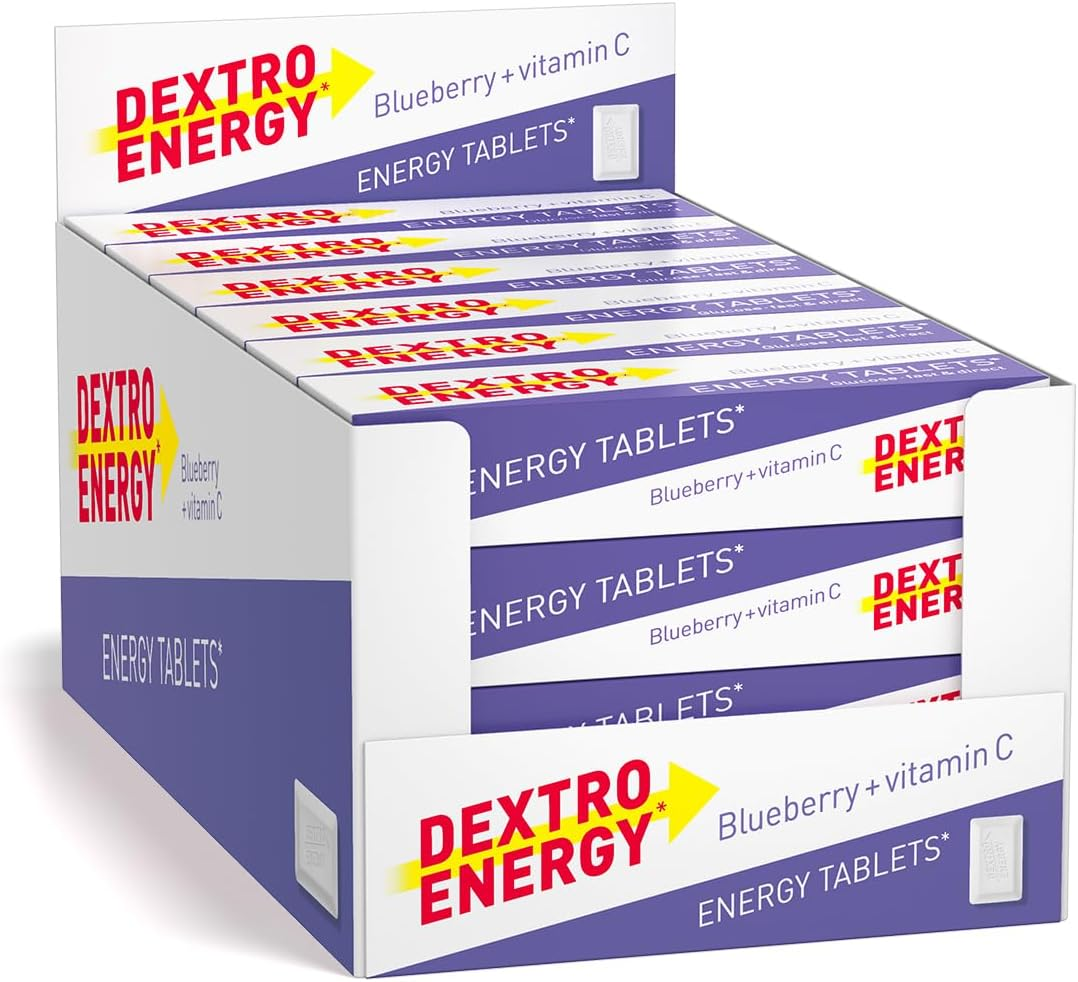 Dextro Energy Classic Glucose Tablets, 47 G, 24 Packs, Energy Tablets, for a Quick Burst of Glucose
