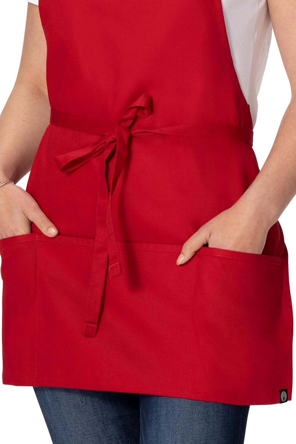 Chef Works Women'S Three Pocket Bib Apron image number 4