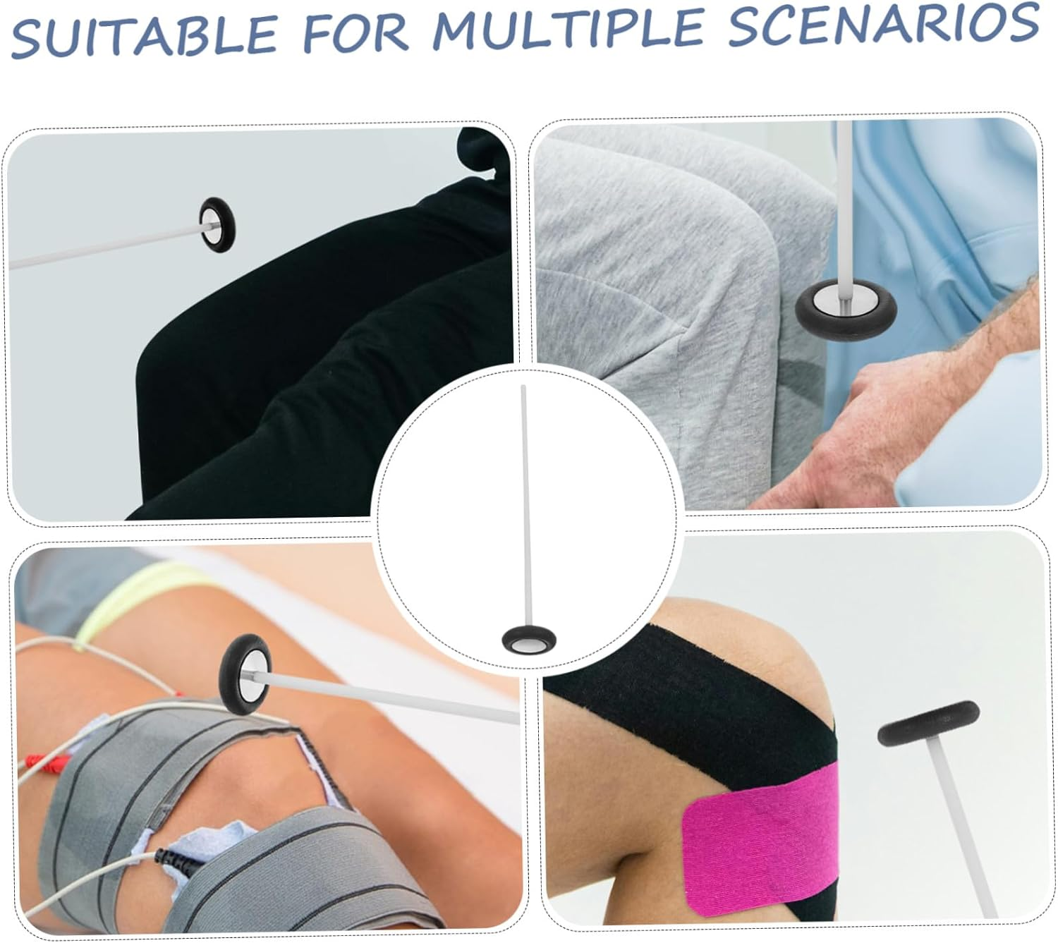 GANAZONO Portable Plastic round Reflex Diagnostic Hammer Neurological Percussion Tool Lightweight for Accurate Patient Assessment and Medical Education