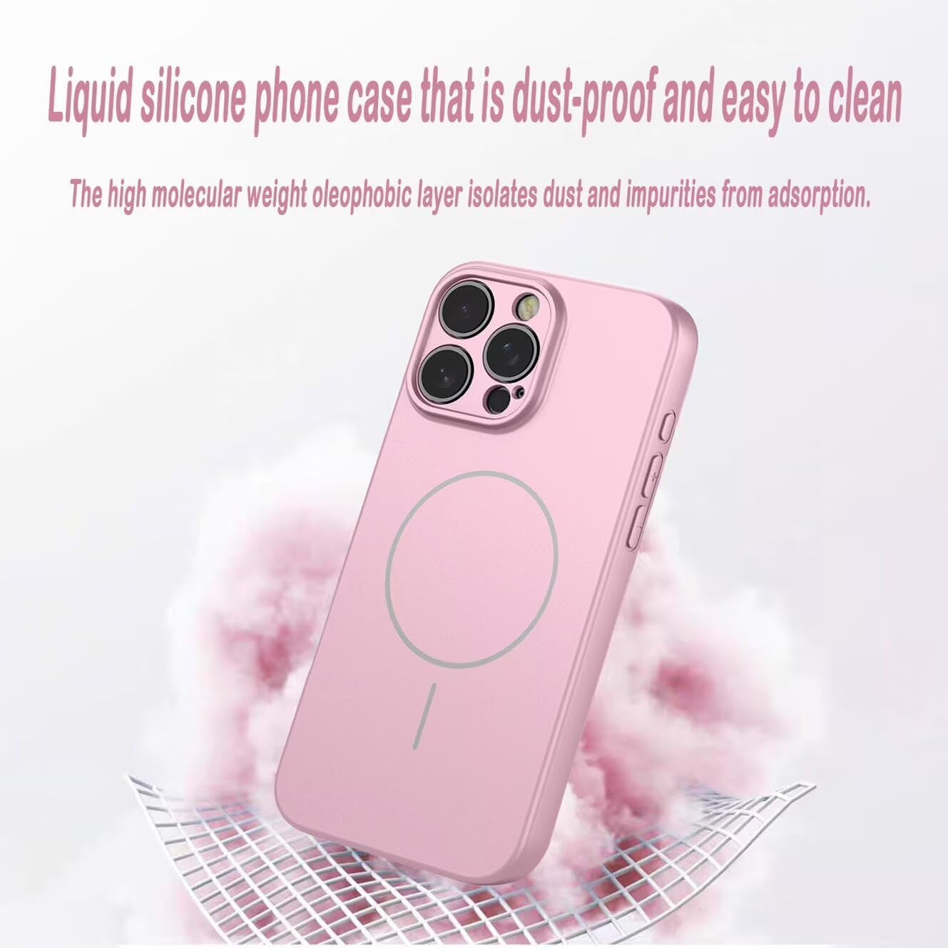 YUECXIN Magnetic Case for Motorola Moto E14/Moto G24/Moto G04 Compatible with Magsafe, Ultra Thin Shockproof Soft Microfibre Lining Liquid Silicone Mobile Phone Case TPU Protective Case Dark Green image number 2