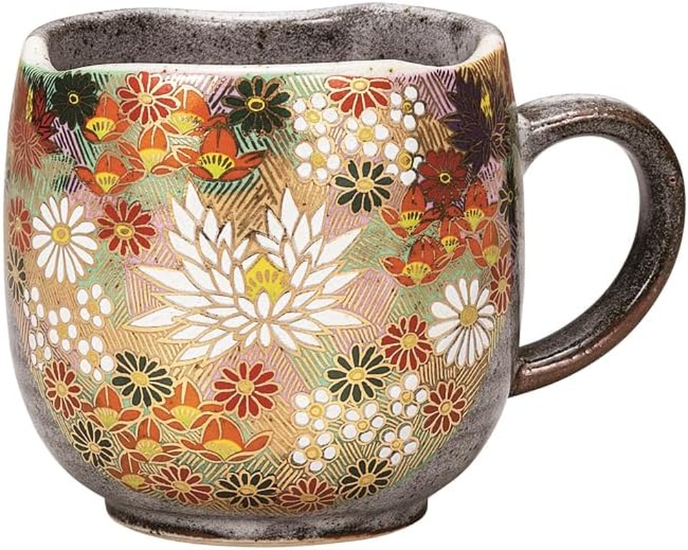 Kutani Yakiwataya Mug K9-914 Gold Hanazumi