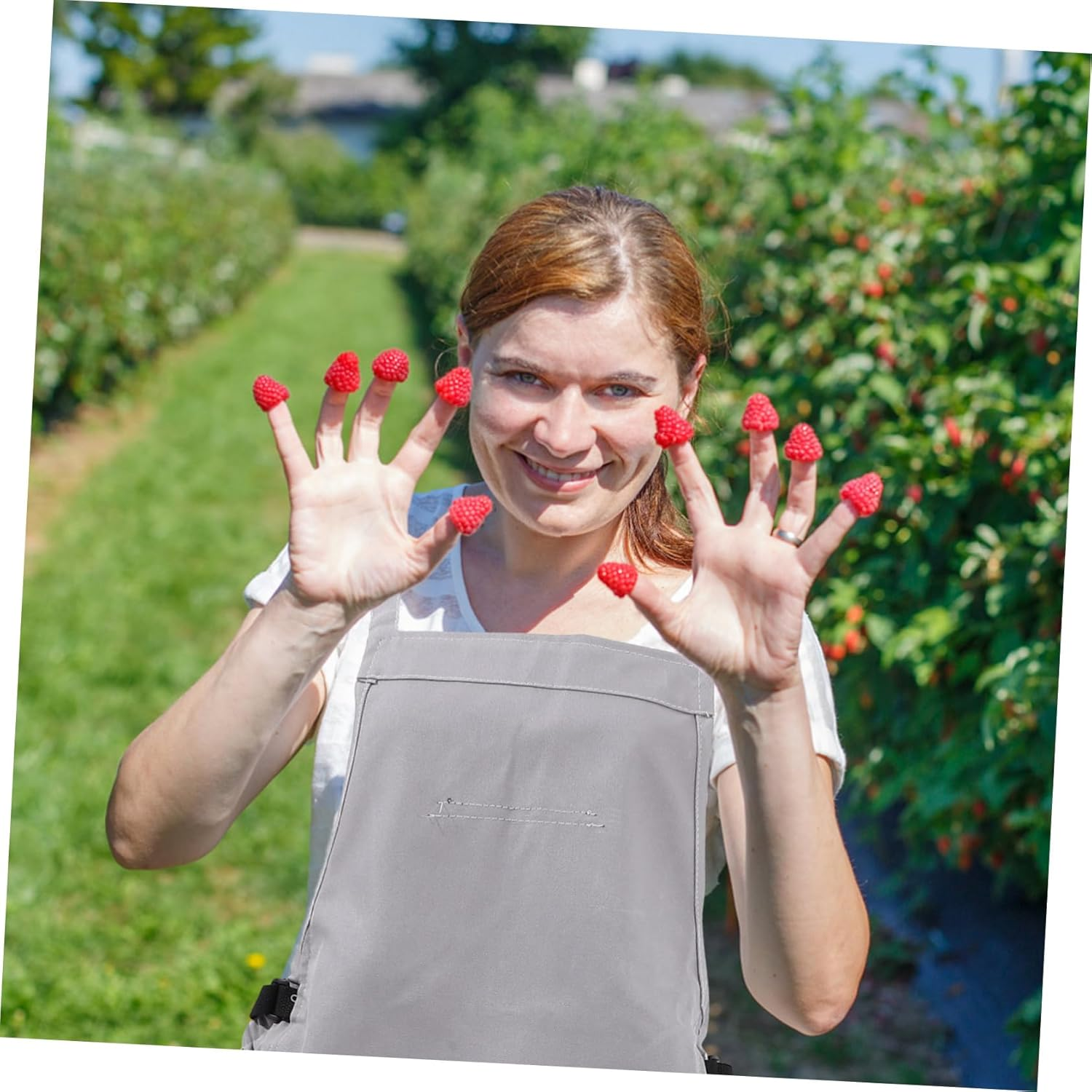 Oxford Cloth Garden Apron for Women Pockets Fruit Picking Harvesting Berry Storage Bag Kitchen Cooking