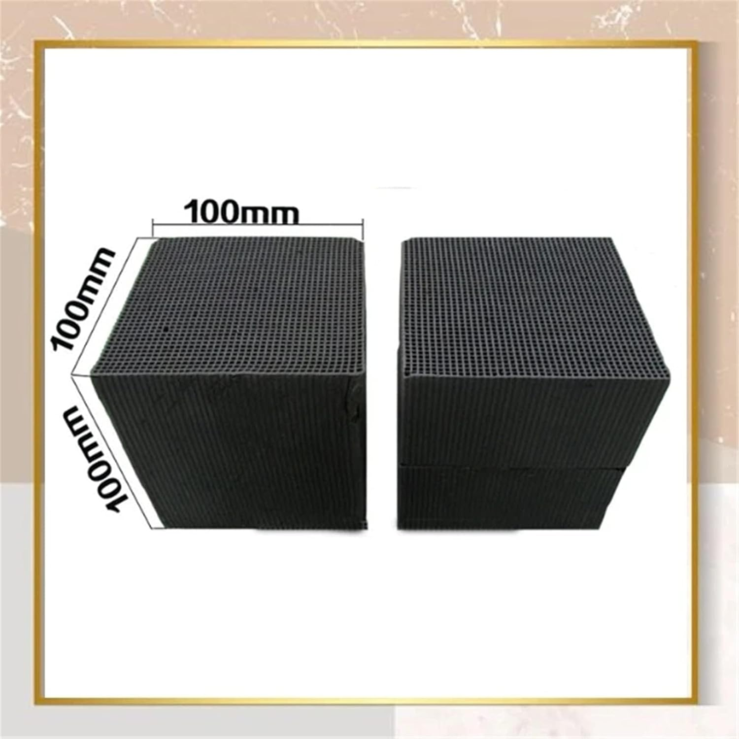 Water Purifier Cubes, Activate Carbon High-Efficiency Water Purification Filter 10 * 10 * 10Cm Durable Animal Water Purifier for Farm Fish Tank Aquarium/4 (Size : 4PCS) image number 6