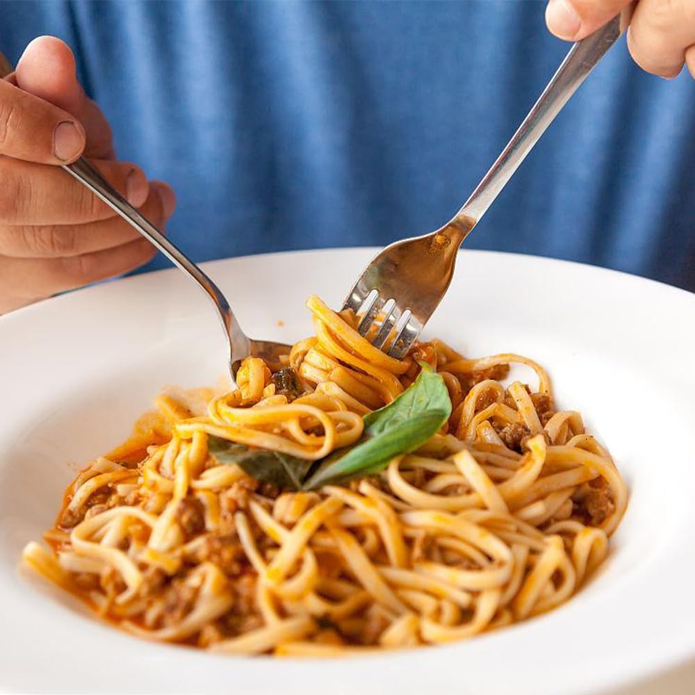 FRAINBOWZ Portable Stainless Steel Flatware Set，Stainless Steel Flatware Camping Utensil Set with Neoprene Bag for Outdoor Travel Picnic Office School Lunch Box（Black） image number 2