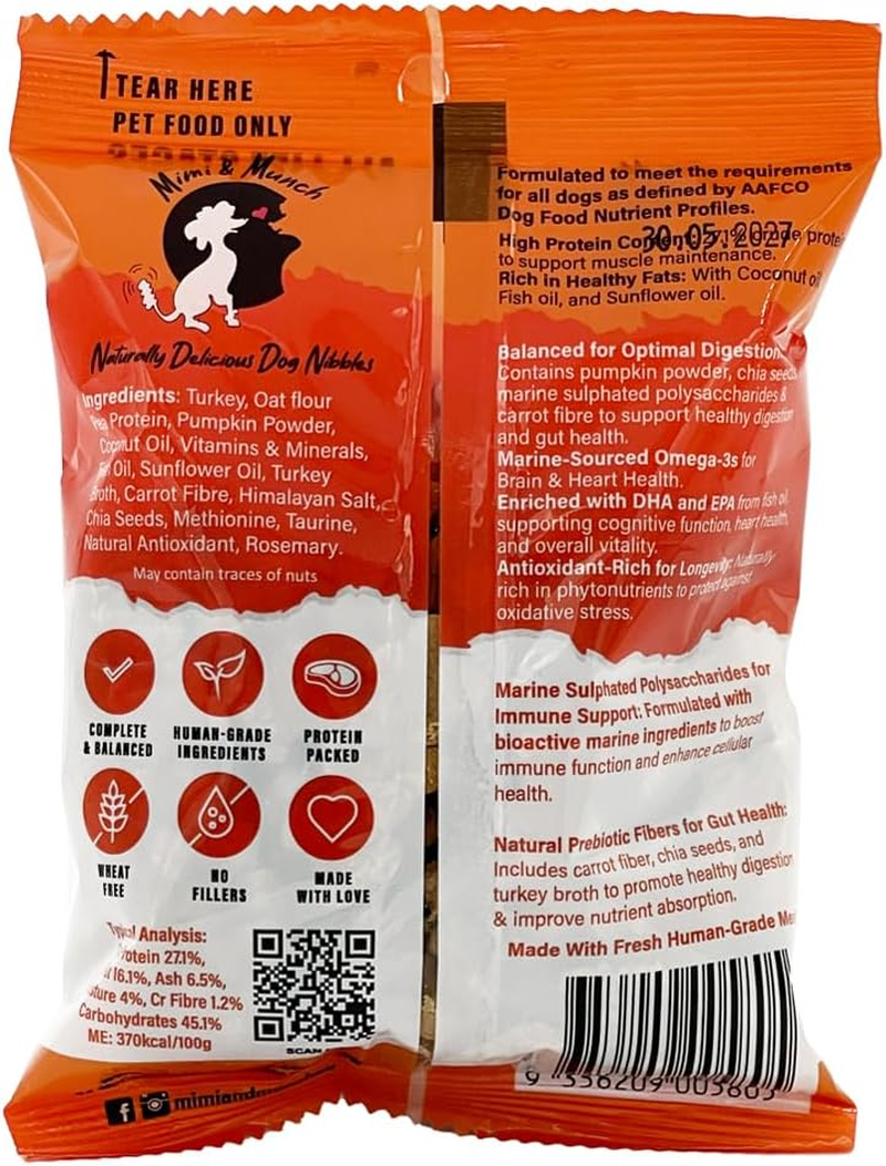 Mimi & Munch Doggios All Day Breakfast - Tasty Turkey Premium Dog Food 100G image number 1
