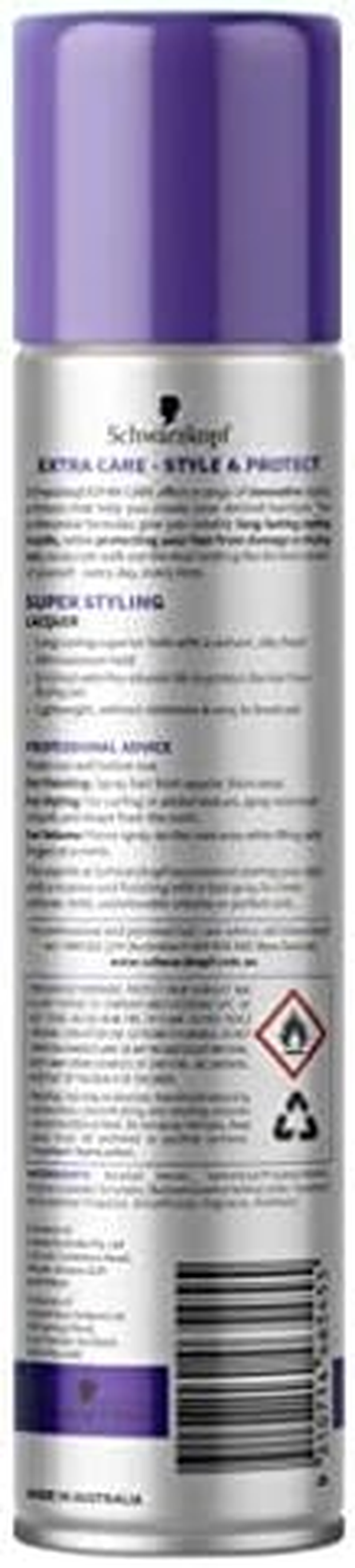 Extra Care Schwarzkopf Styling Lacquer, Maximum Hold, 100G image number 2