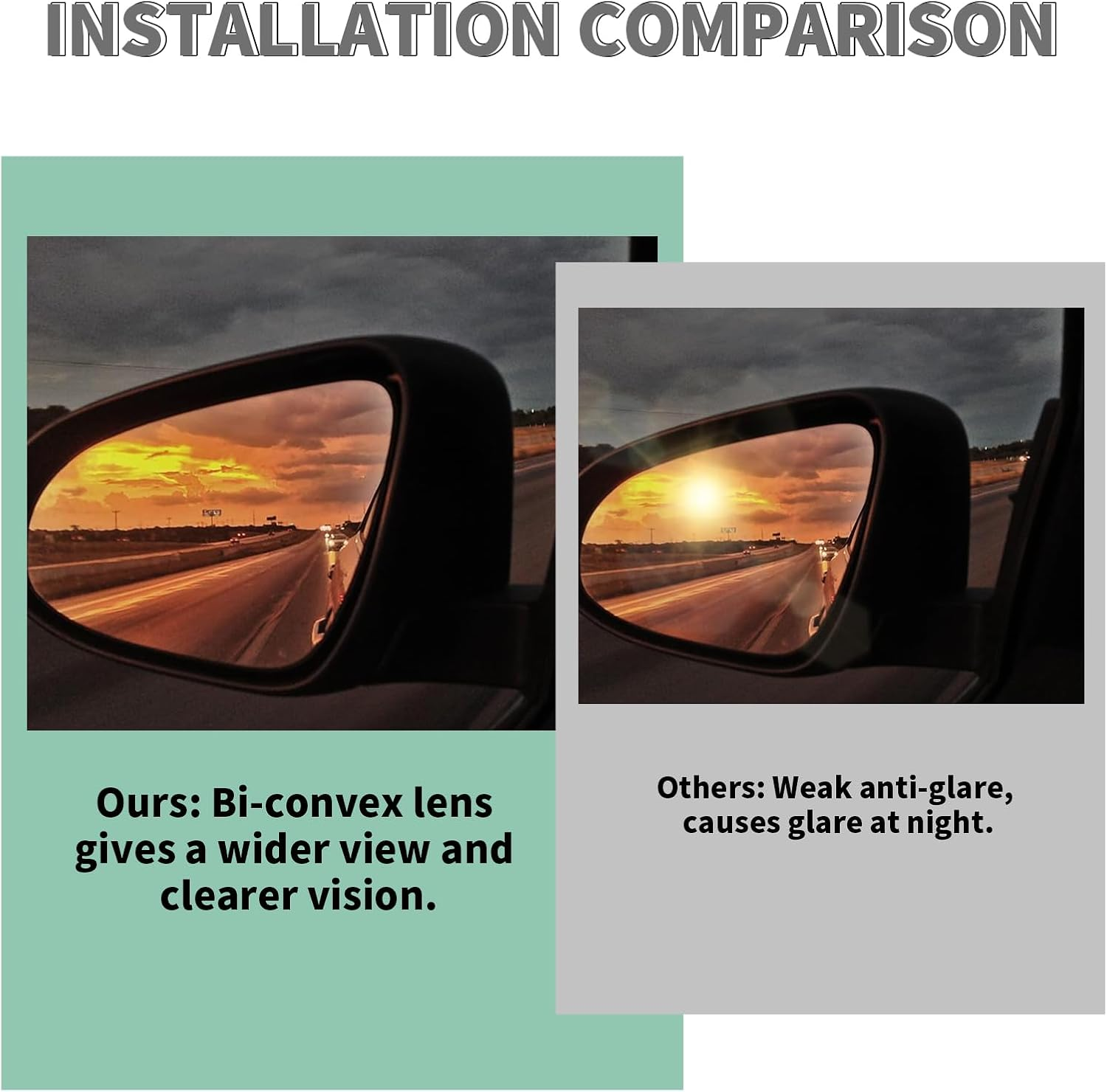 Left Heated Mirror Glass for VW Golf MK7 Jetta &ndash; Quick Defog & Anti-Glare, Clear View Replacement for Safe Driving in Rain & Fog image number 3