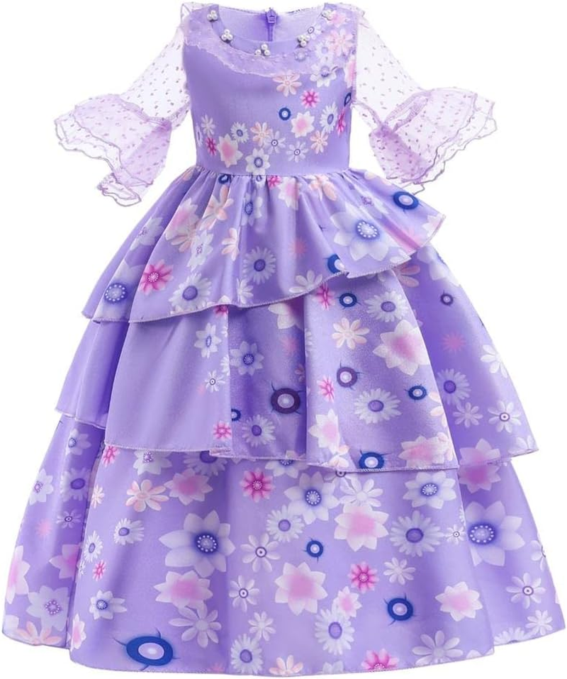 Dressy Daisy Mirabel Isabella Toddler Kids Girls Fancy Dress up Halloween Costume Birthday Party Outfit Size 2 to 10