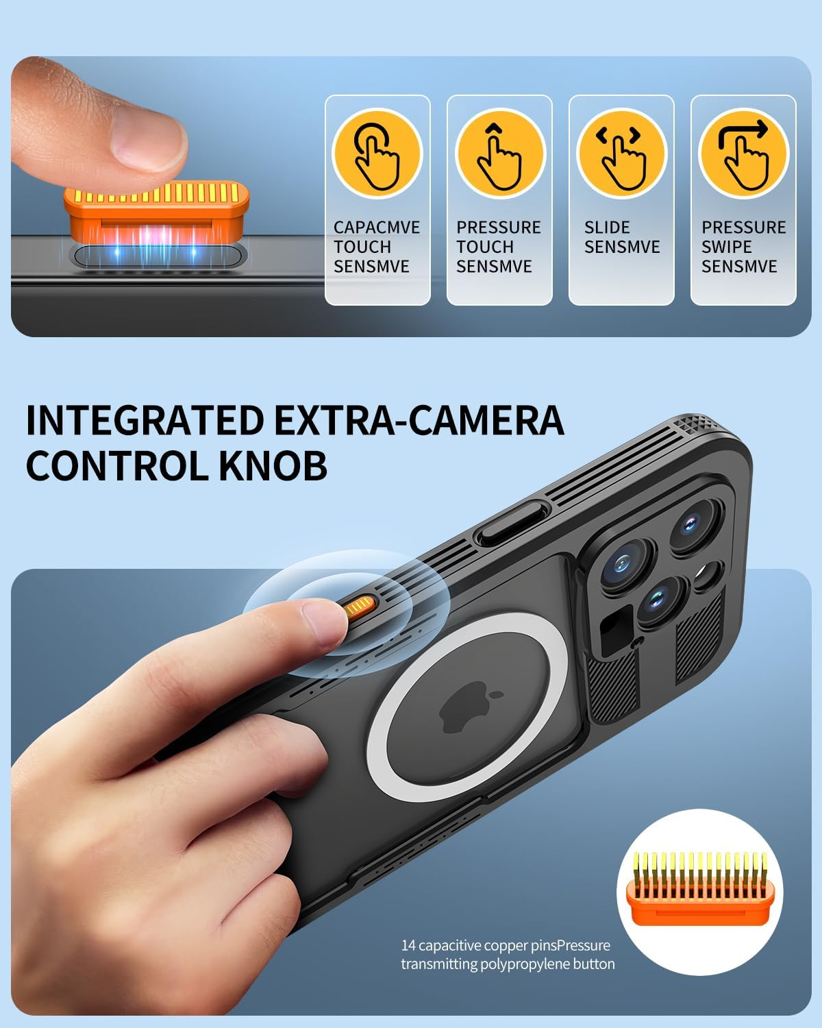 Lanhiem for Iphone 16 Pro Max Case Magnetic, IP68 Waterproof Dustproof Case, [Compatible with Magsafe] [Built-In Screen Protector] Full Body Heavy Duty Rugged Phone Cover 6.9 Inch, Black/Clear image number 3