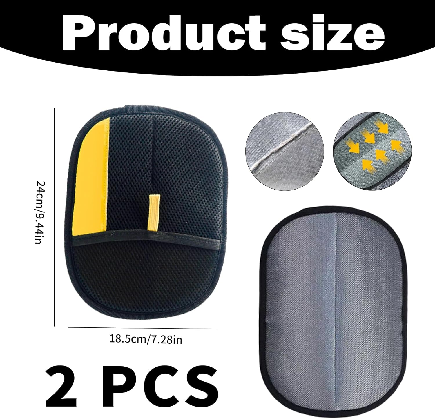 Pack of 2 Cat Hair Remover Gloves, Double-Sided Care Gloves, Pet Hair Remover Glove, Fur Gloves, Cat, Reusable Hair Remover Tool for Dogs, Cats and Horses image number 5