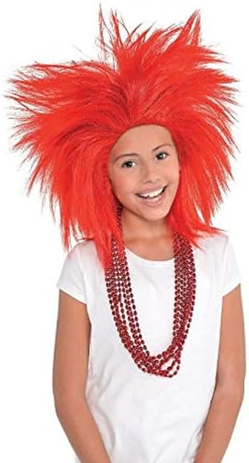 Amscan Crazy Wig, Party Accessory, Red image number 2