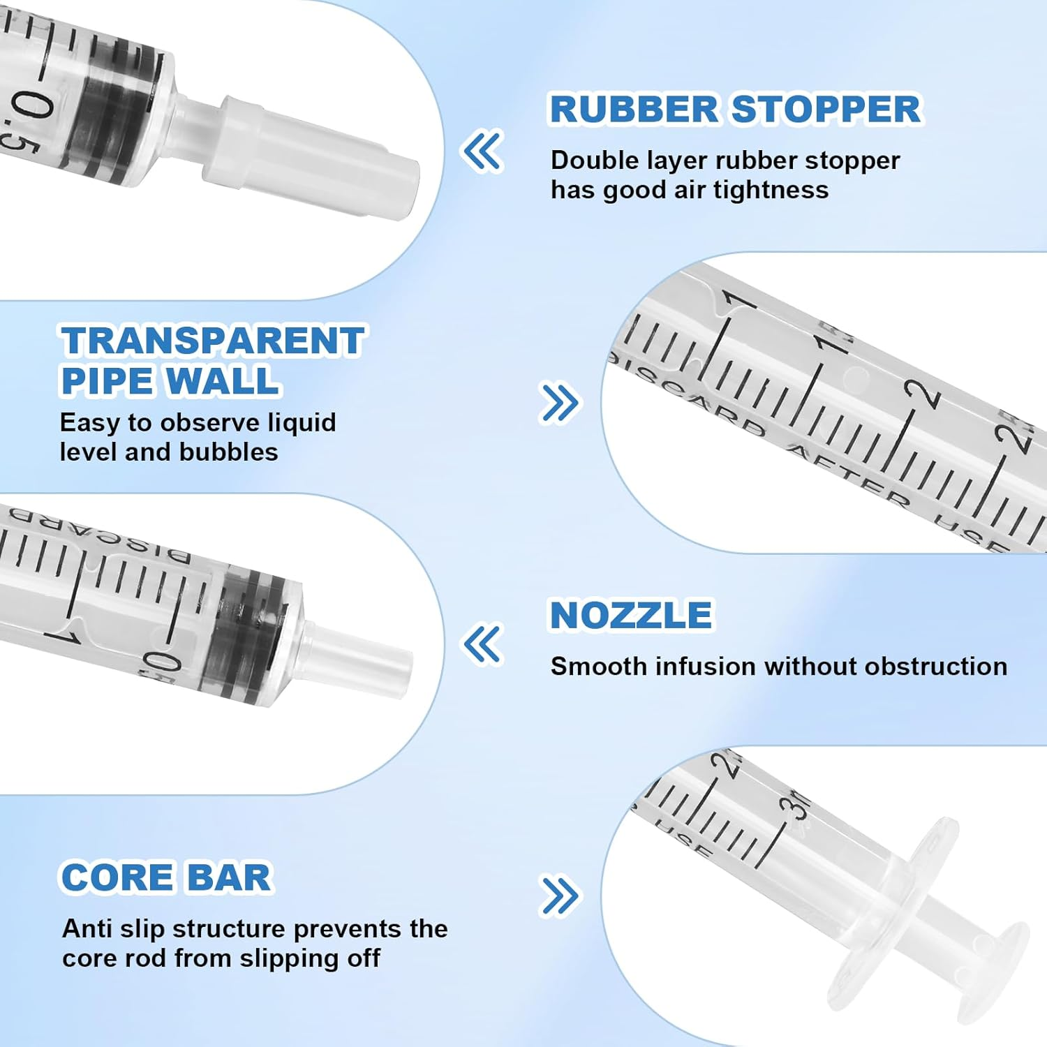 53Pcs Colostrum Collection & Storage Kit, 20 Sterile Sealed Breast Milk Collector(3 ML) Syringe No-Needle with Sealed Caps, 30 Stickers, 2 Colostrum Collection Measuring Cup(20Ml) 1 Slide Lock Bag for Breastfeeding image number 4