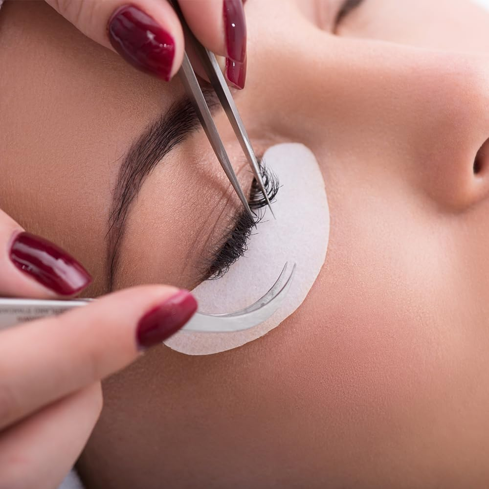 ANNAFRIS 100Pairs under Eye Patches, Lash Pads for Eyelash Extension(Pink) image number 1