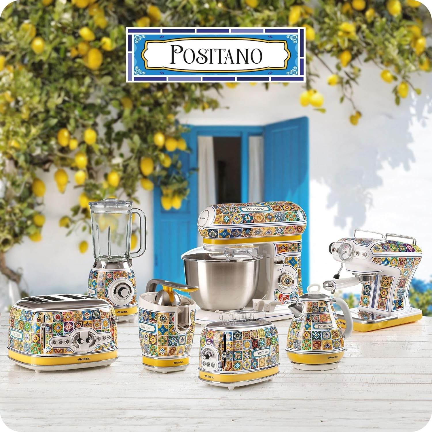 Ariete 2869 Positano Kettle, Electric Kettle, 1.7L, Infusions, Tea, Tisanas, Wireless Base, Auto Shut-Off