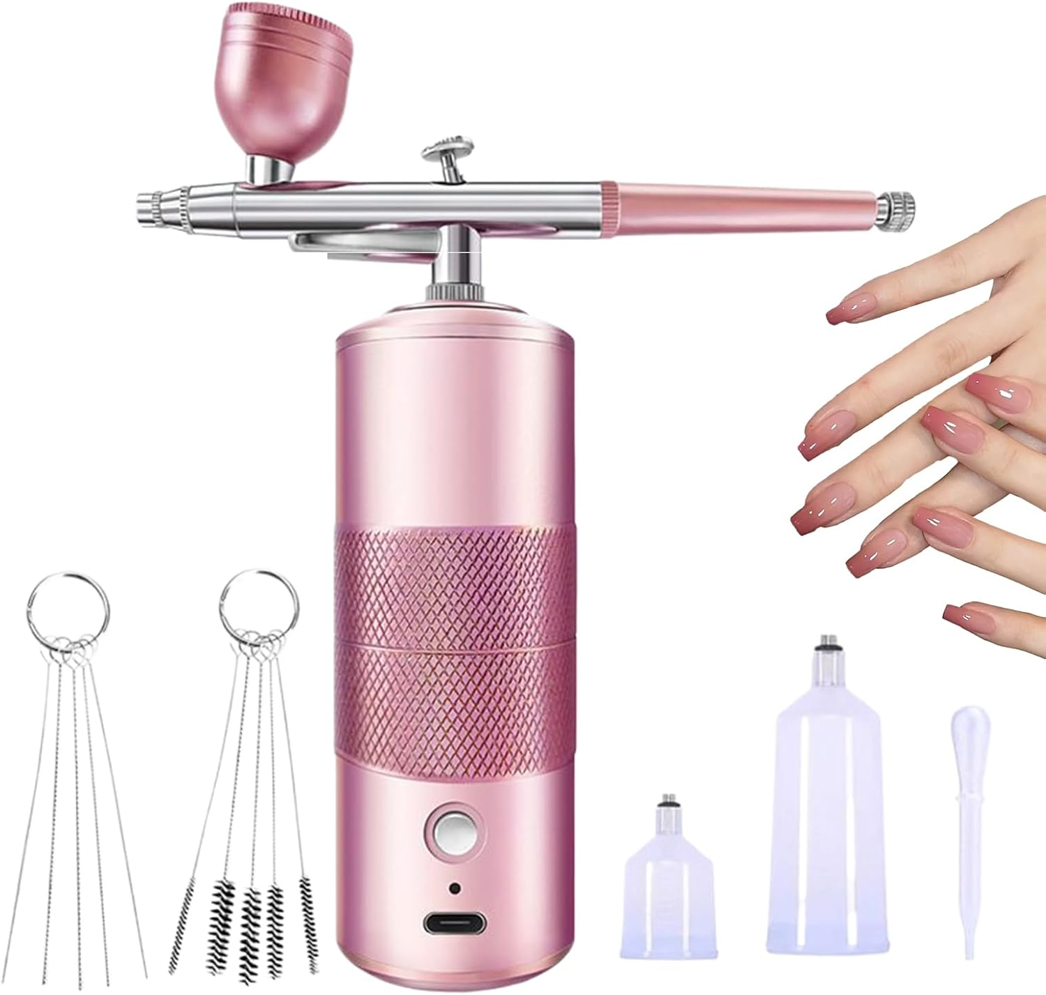 Air Brush for Nails | Model Airbrush Kit - Cordless Paint Sprayer Supplies for Model Hair Decorating Hobby Art Shoe Face Barber Beginner Car