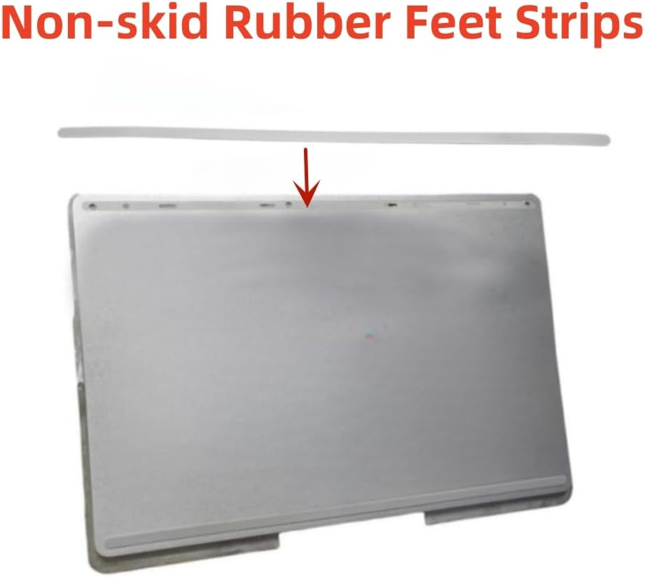 Rubber Feet Strips Replacement for Surface Laptop Studio 14.4 Inch with Stainless Steel Lever Laptop Bottom Case Non-Slip Bumper Rubber Foot Strips Grey image number 4