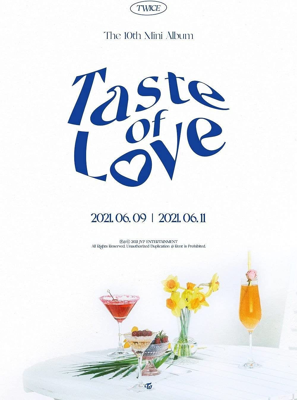 Twice Taste of Love 10Th Mini Album in Love Version Cd+76P Photobook+Booklet+1P Lenticular+1P Tasting Card+1P Coaster+5P Photocard+Message Photocard Set+Tracking Kpop Sealed image number 5