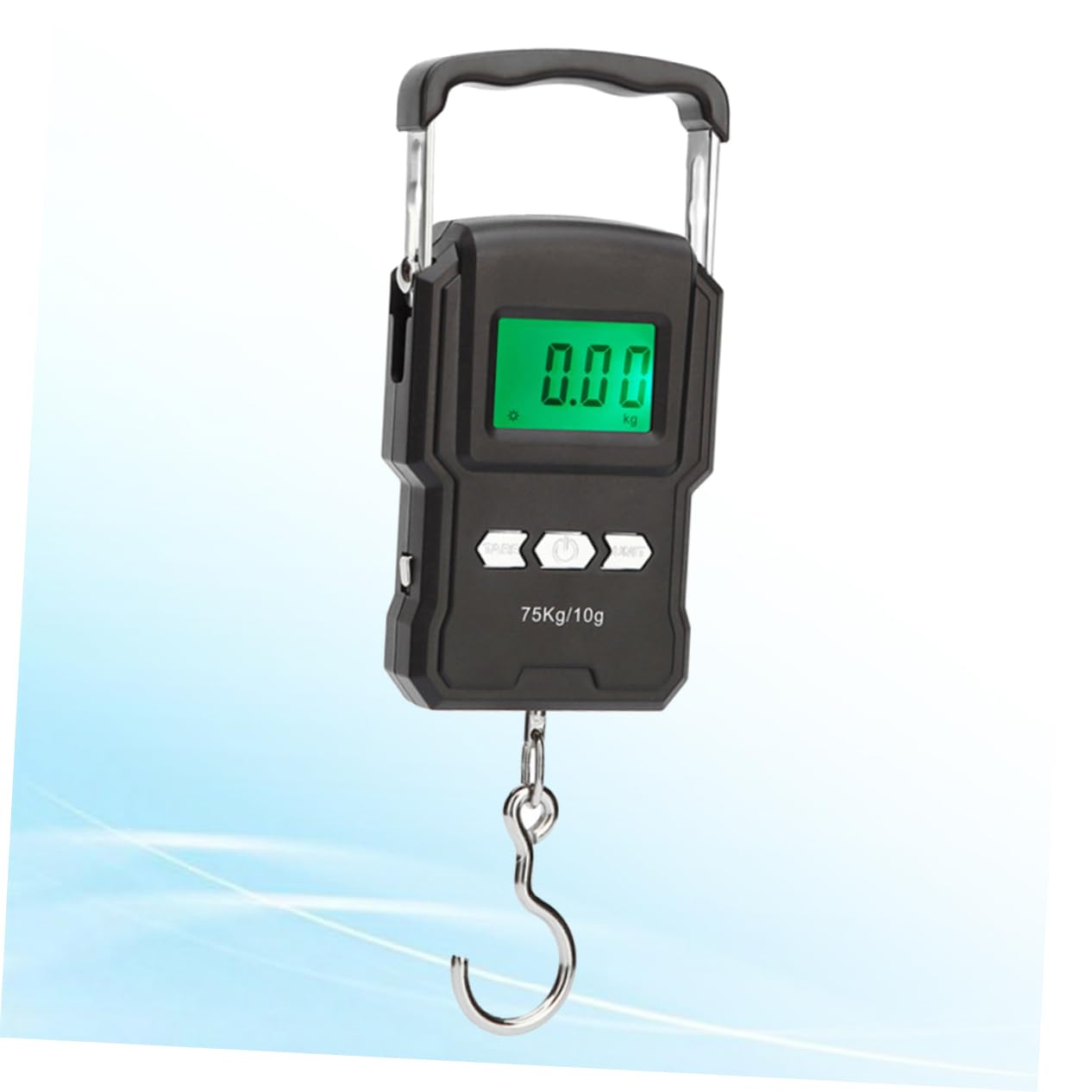 TINEASUR Mini Luggage Scale 75Kg/10G Digital LCD Display Multiple Unit Conversion Handheld Weighing Scale ABS Steel for Travel Suitcase Fishing image number 3