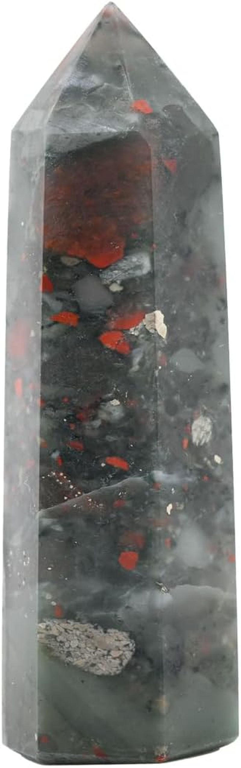 Angelstones Natural Citrine Gemstone Healing Crystal Hexagonal Pointed Reiki Chakra Faceted Prism Wand Carved Stone Figurine Home Decor