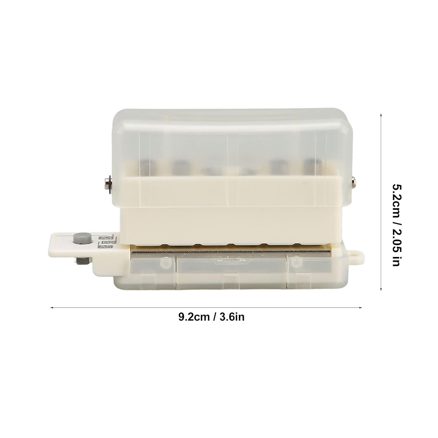 6 Hole Manual Punch, Manual Operation Hole Puncher, Portable ABS Hole Punch for Notebook Scrapbook Binders 7Mm Punching Depth - Lucency image number 5