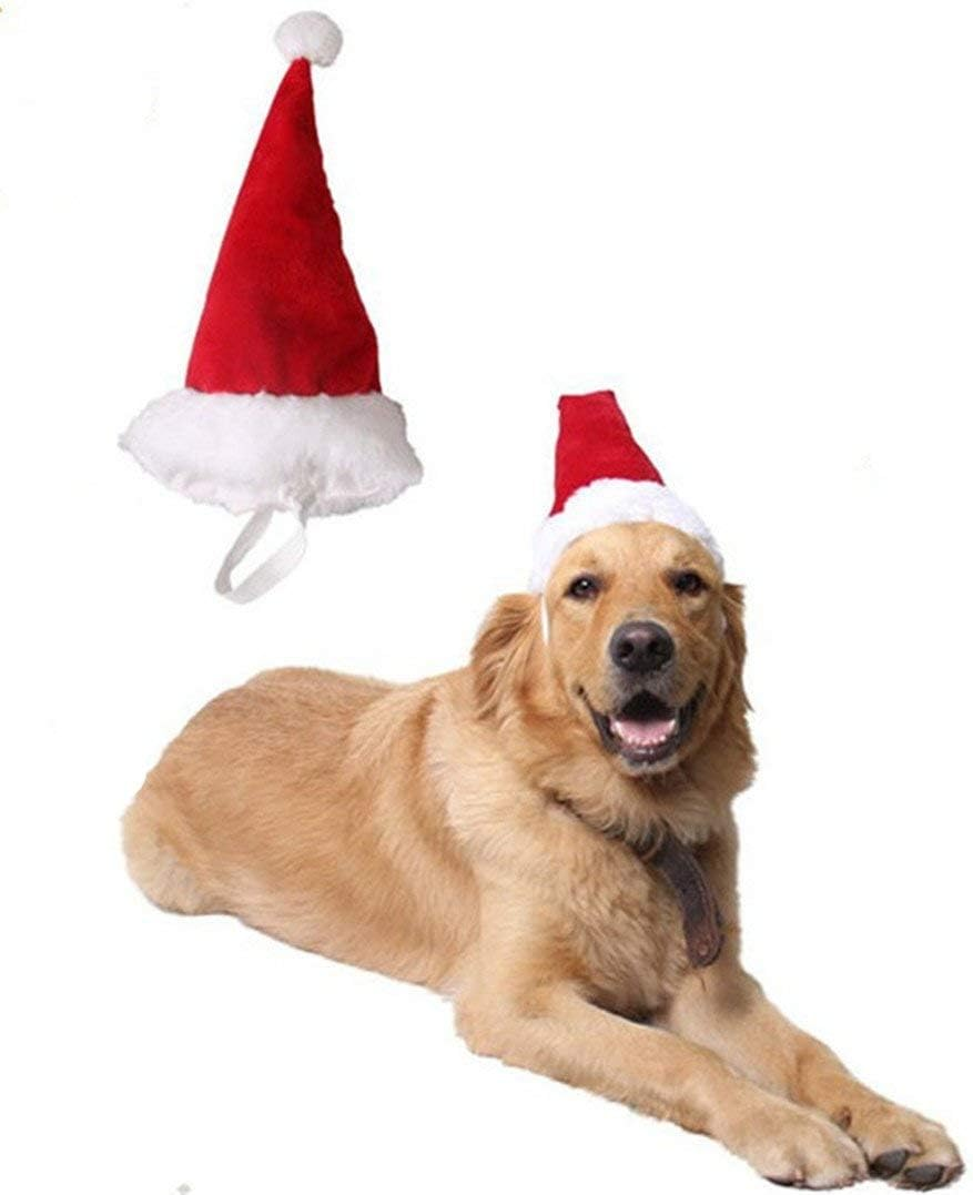 BT Bear&reg; Pet Christmas Costume,Dog Christmas Hat Pet Cat Christmas Santa Hat for Cats Puppy Small Dogs Medium Dogs Large Dogs (Large) image number 4