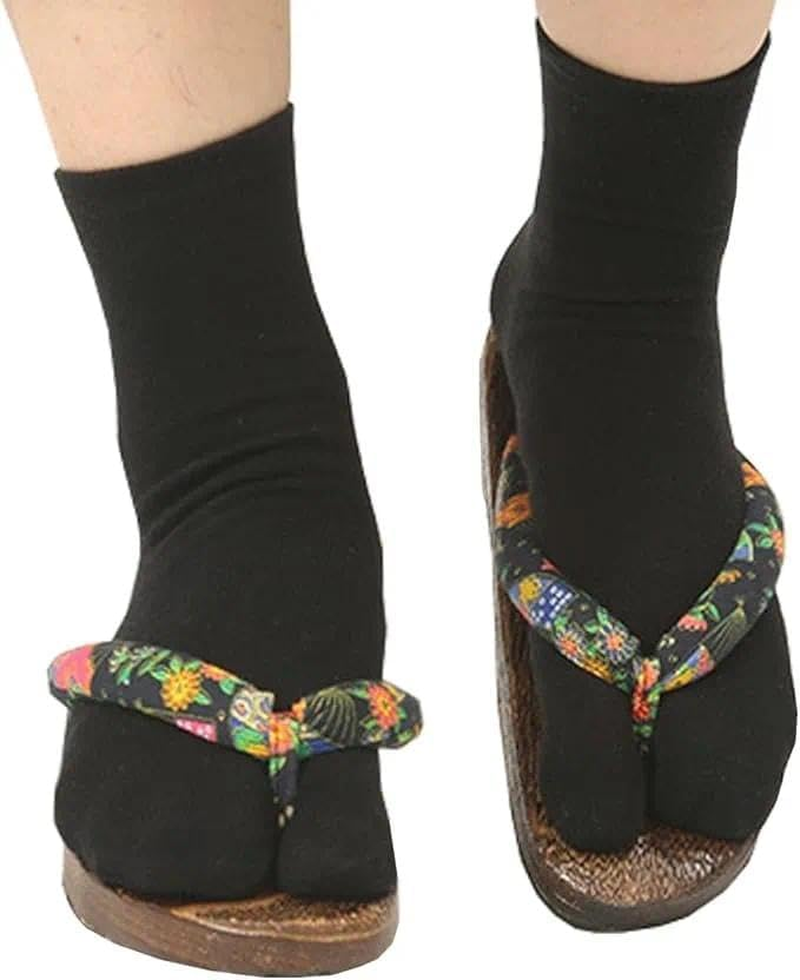 Tabi Sock & Toe Sock, Split Toe Sock, Flip Flop Sock, Compatible with Flip Flops and Suitable for Sports Shoes, Boots, Leather Shoes, Sandals, 6 Pairs, Mixed Colours (Black/White/Light Grey), Ermaoo image number 5