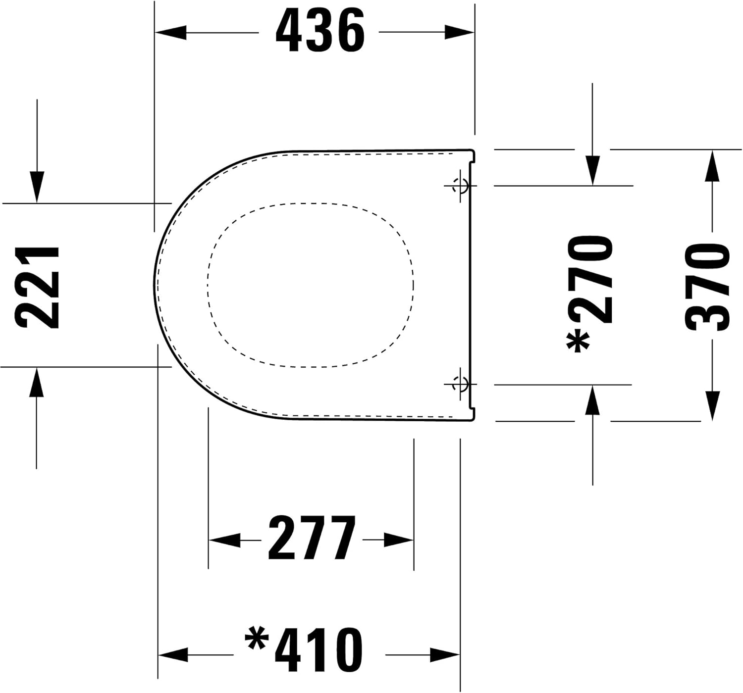 Duravit 0069810000 Toilet Seat and Cover Darling New image number 4