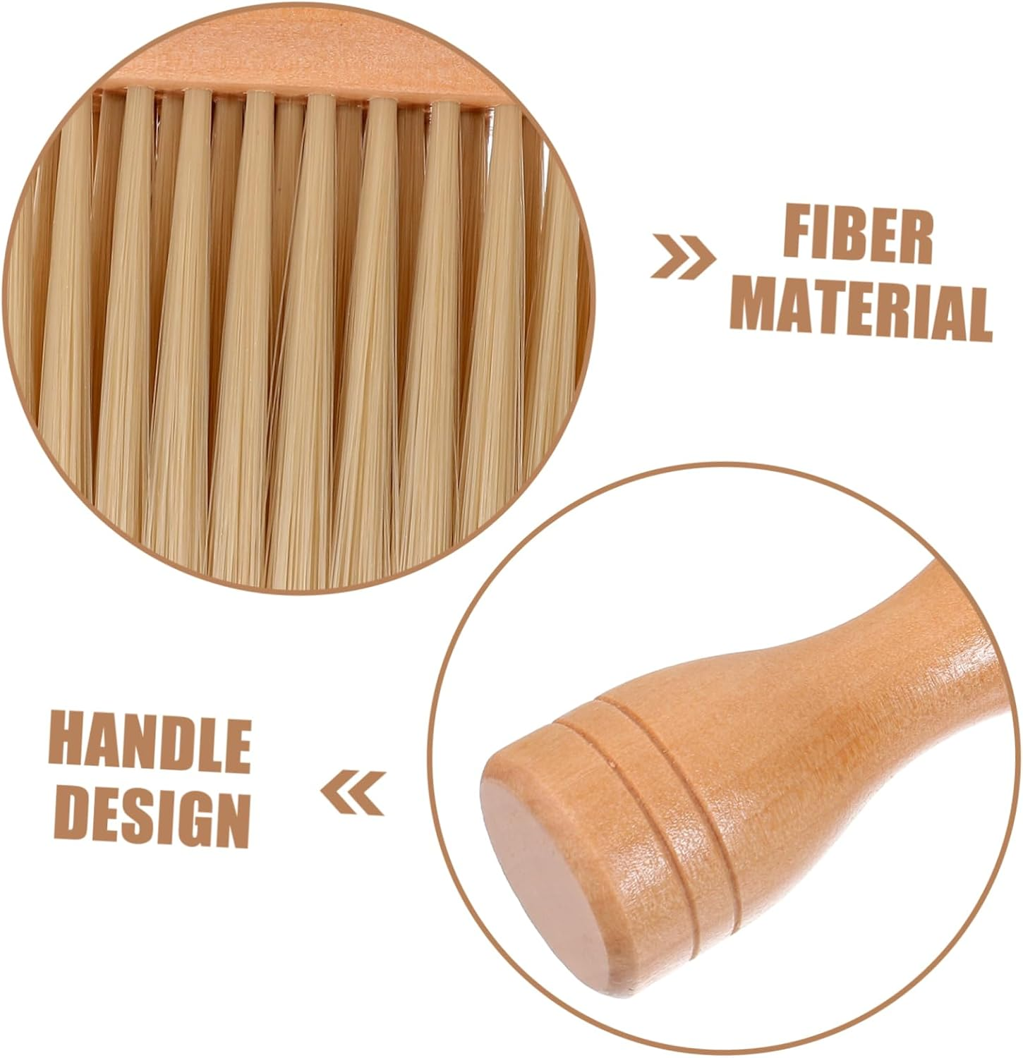 ERINGOGO Hairdressing Neck Duster Brush Set Soft Bristle Haircutting Brush for Salon and Barber for Professional Grooming and Neckline Cleanup image number 4