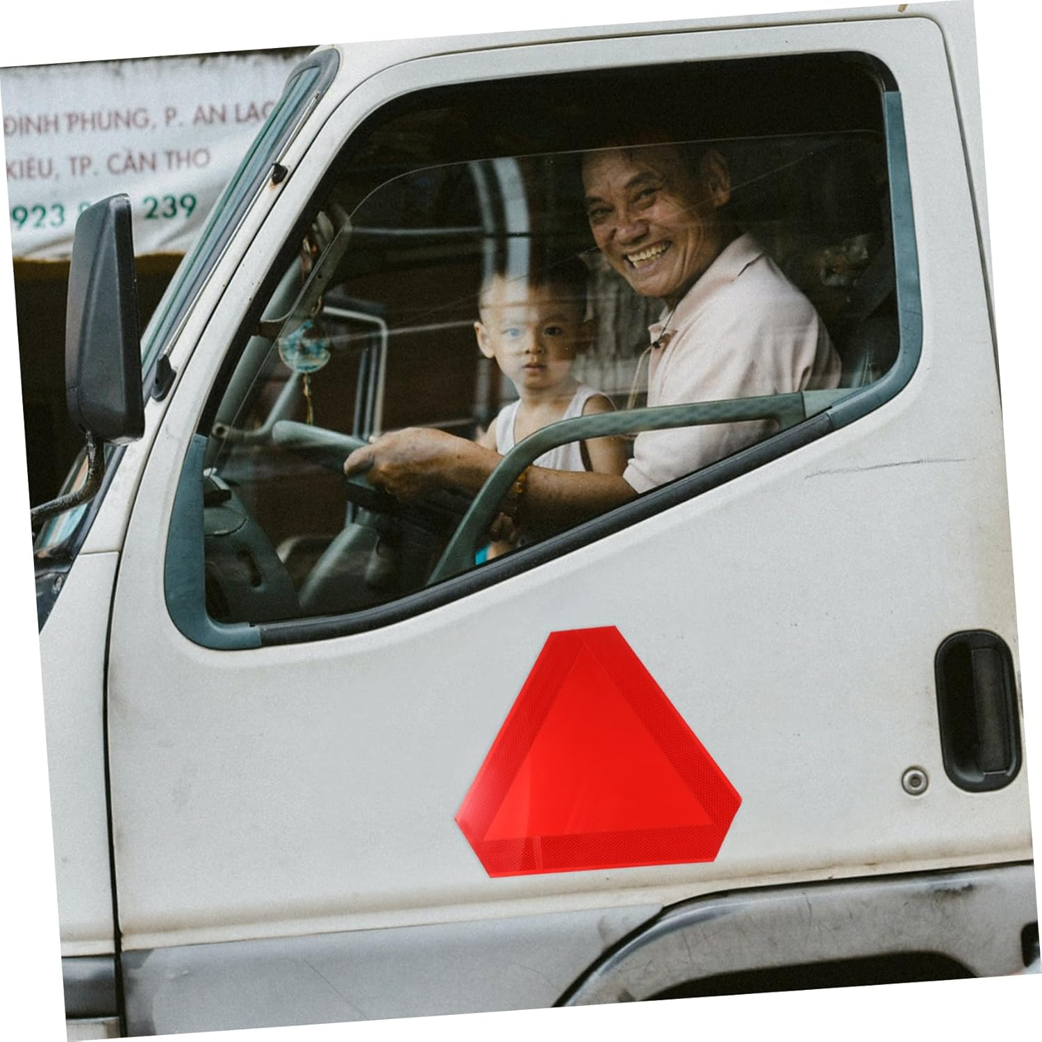 2Pcs Truck Reflectors Reflective Triangle Vehicle Safety Sign for Road Warning Emergency Triangle Safety Reflector image number 3