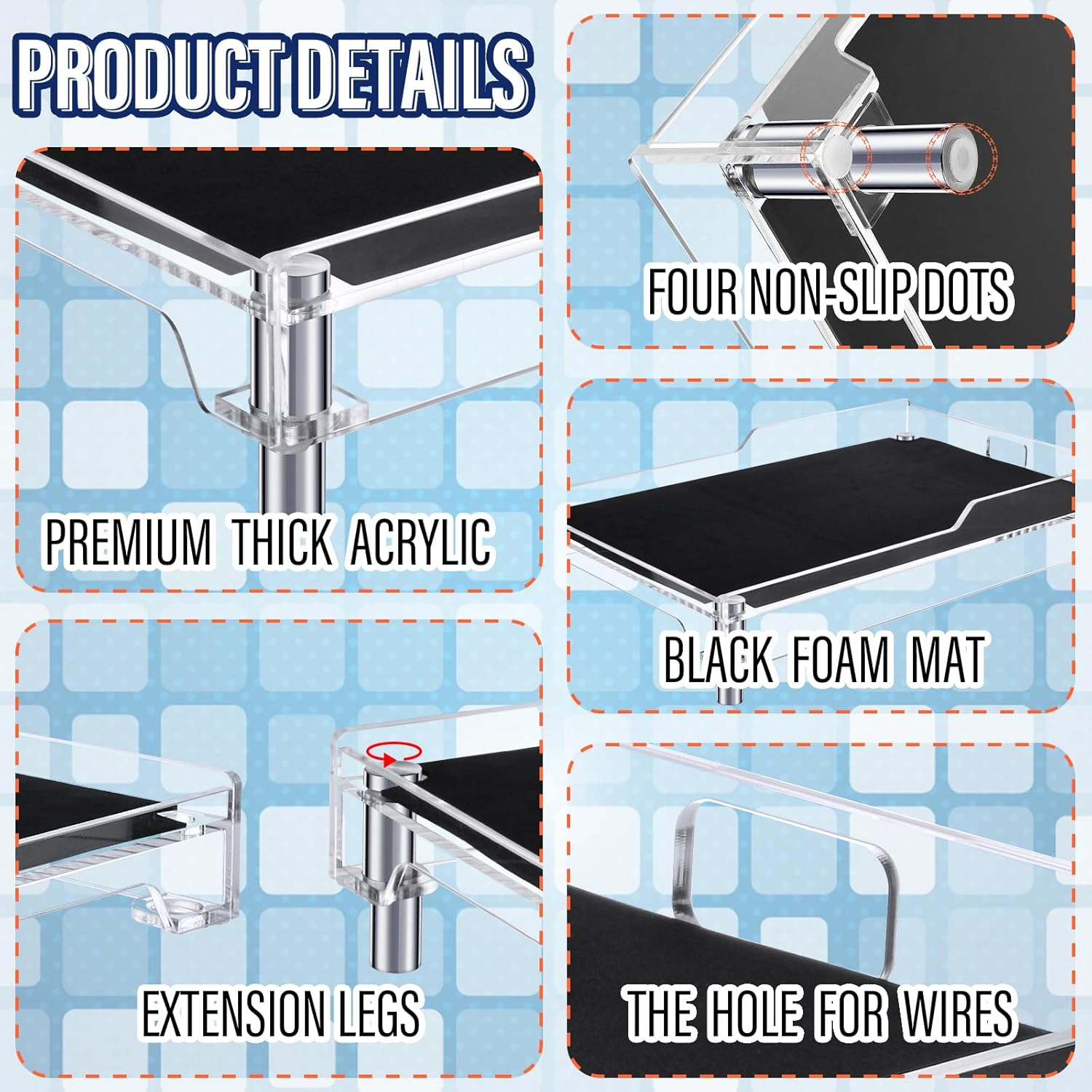 Beautyflier Raised Dog Feeder Stand Elevated Holder for Automatic Cat & Dog Feeders Pet Water Bowl Dispenser Stand Adjustable Fits Small Jugs Holds 5KG, Black (Holder ONLY) image number 5